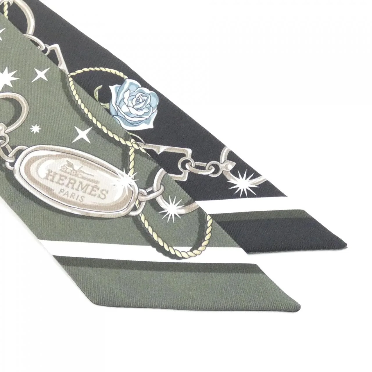 HERMES 062743S Scarf Black Rank A - Thumbnail 2