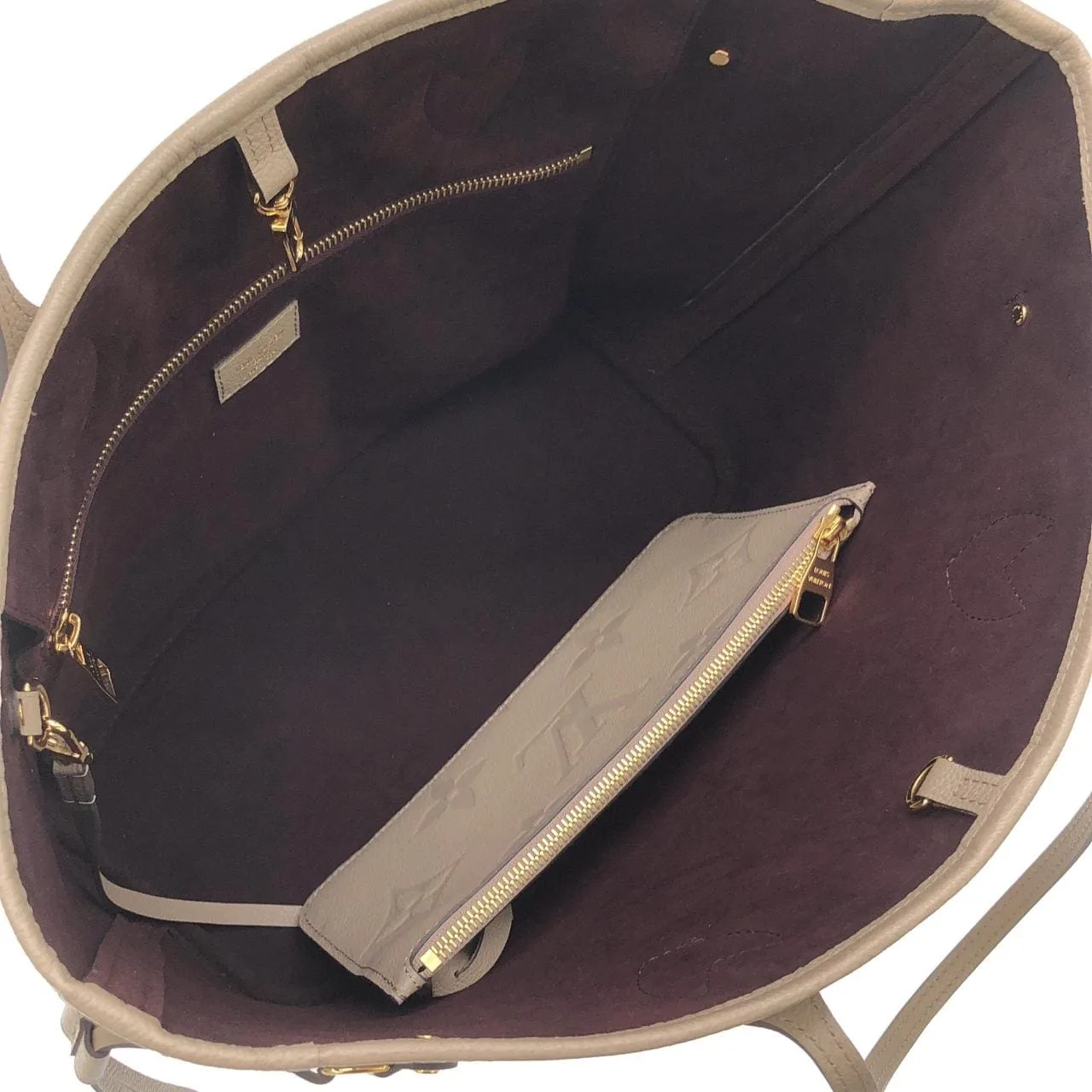 LOUIS VUITTON Neverfull M45686 Tote Monogram 黑色 Monogram 中古品A - 縮圖 6