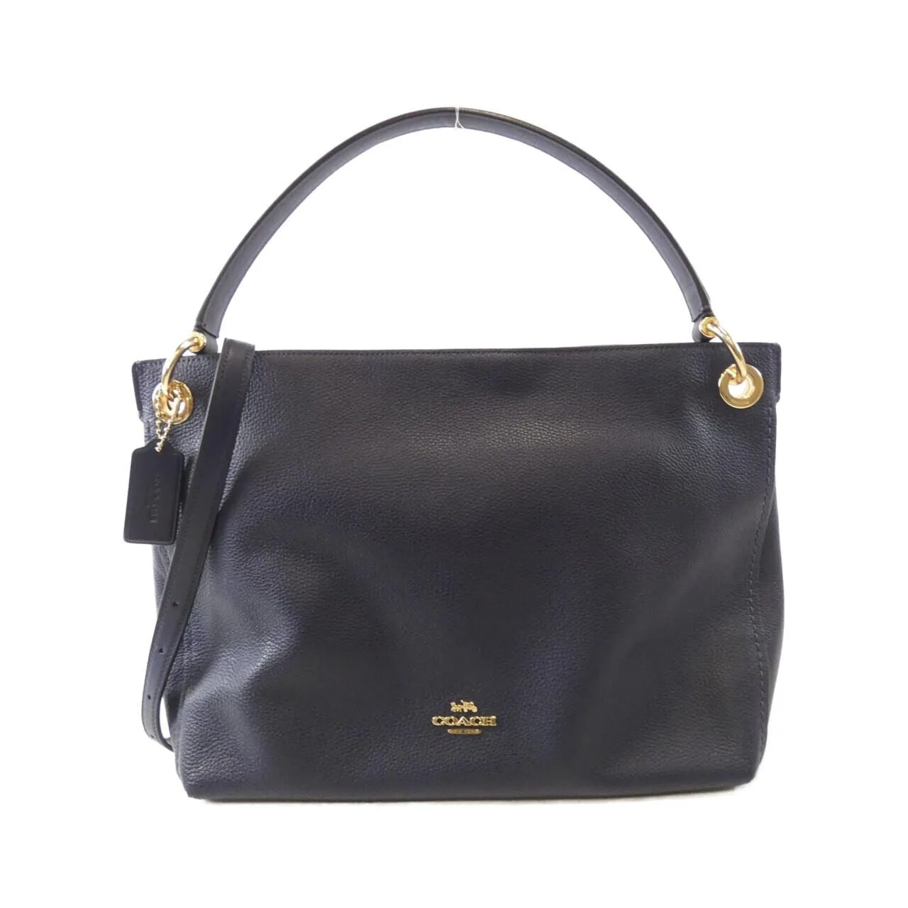 COACH 24947 Handbag Leather Navy