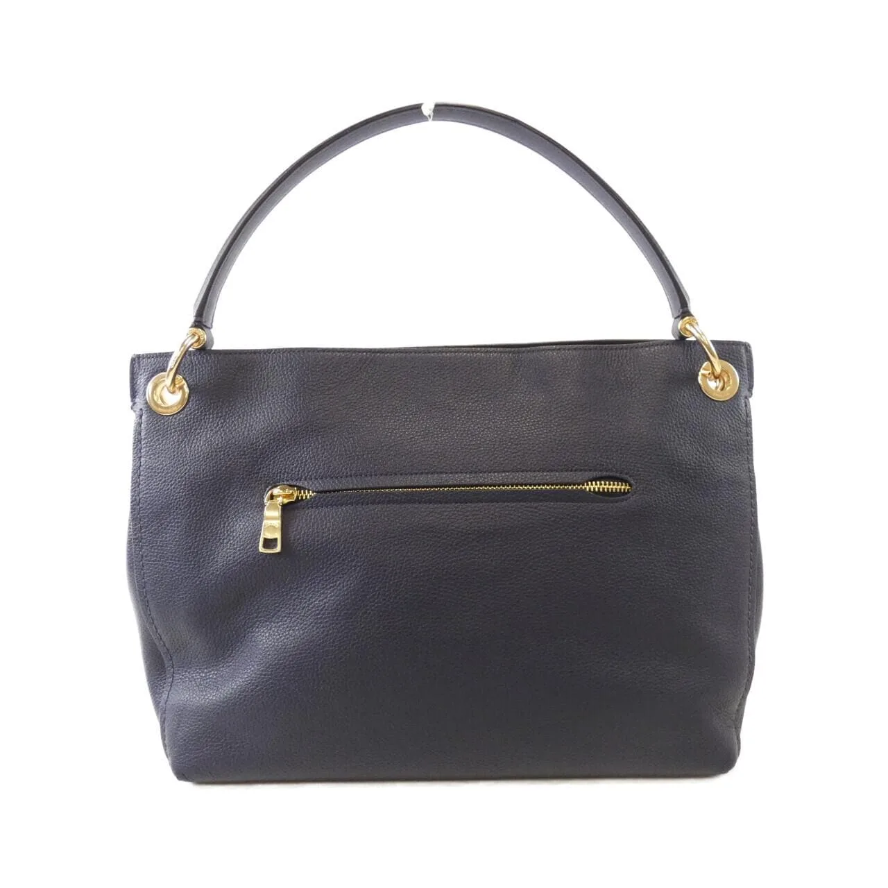 COACH 24947 Handbag Leather 深藍色 皮革 中古品A - 縮圖 2