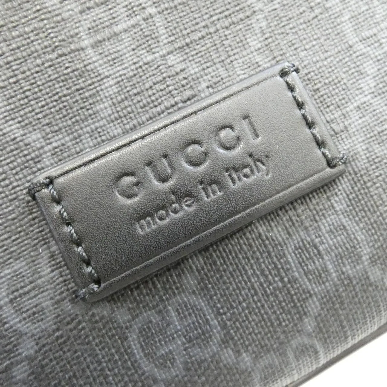 GUCCI 474293 K9RRN Belt Canvas 黑色 帆布 中古品A - 縮圖 4