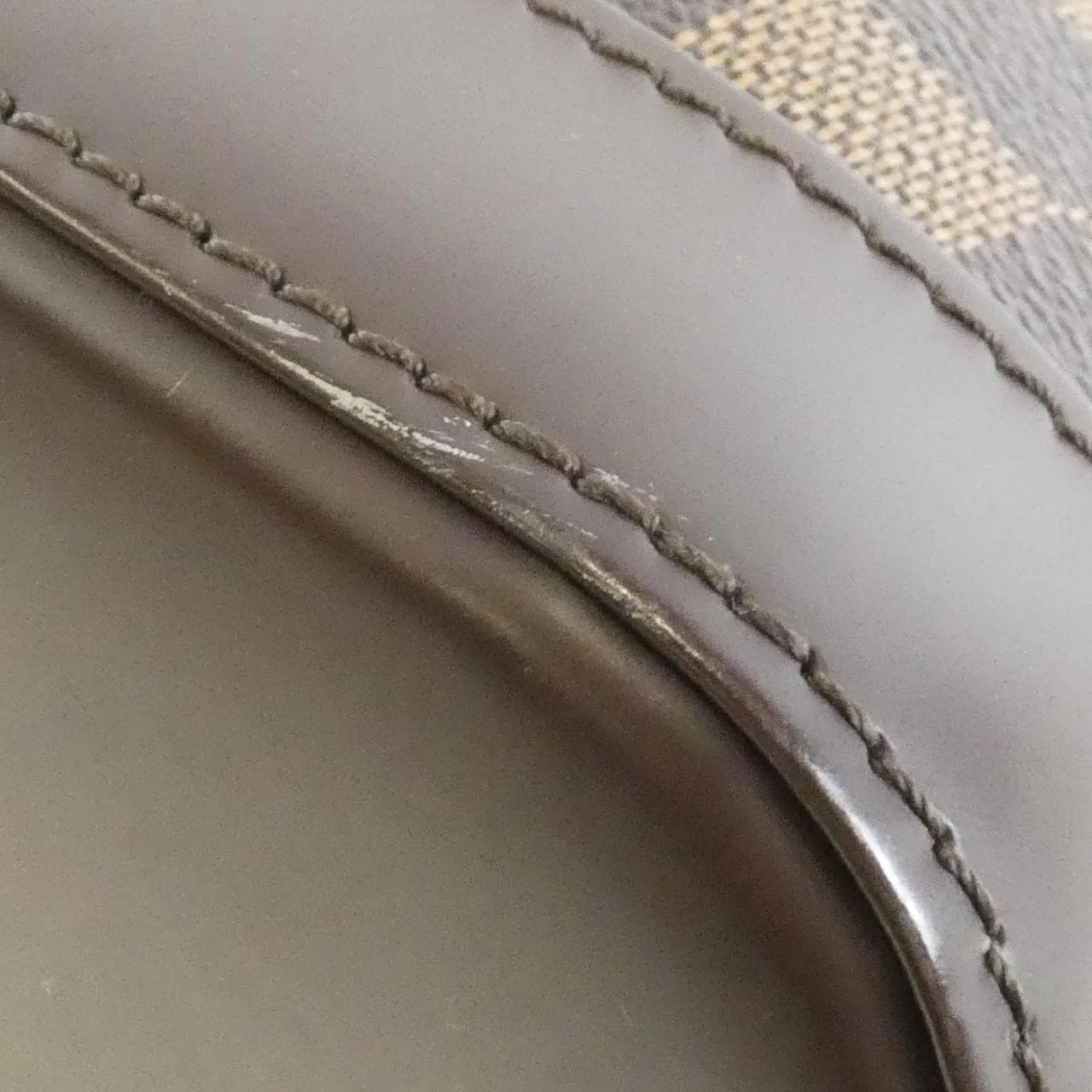 LOUIS VUITTON Alma N51131 Handbag Damier 黑色 Damier 中古品A - 縮圖 3