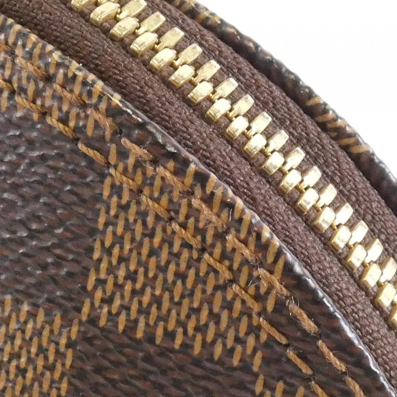 LOUIS VUITTON Alma N51131 Handbag Damier 黑色 Damier 中古品A - 縮圖 4