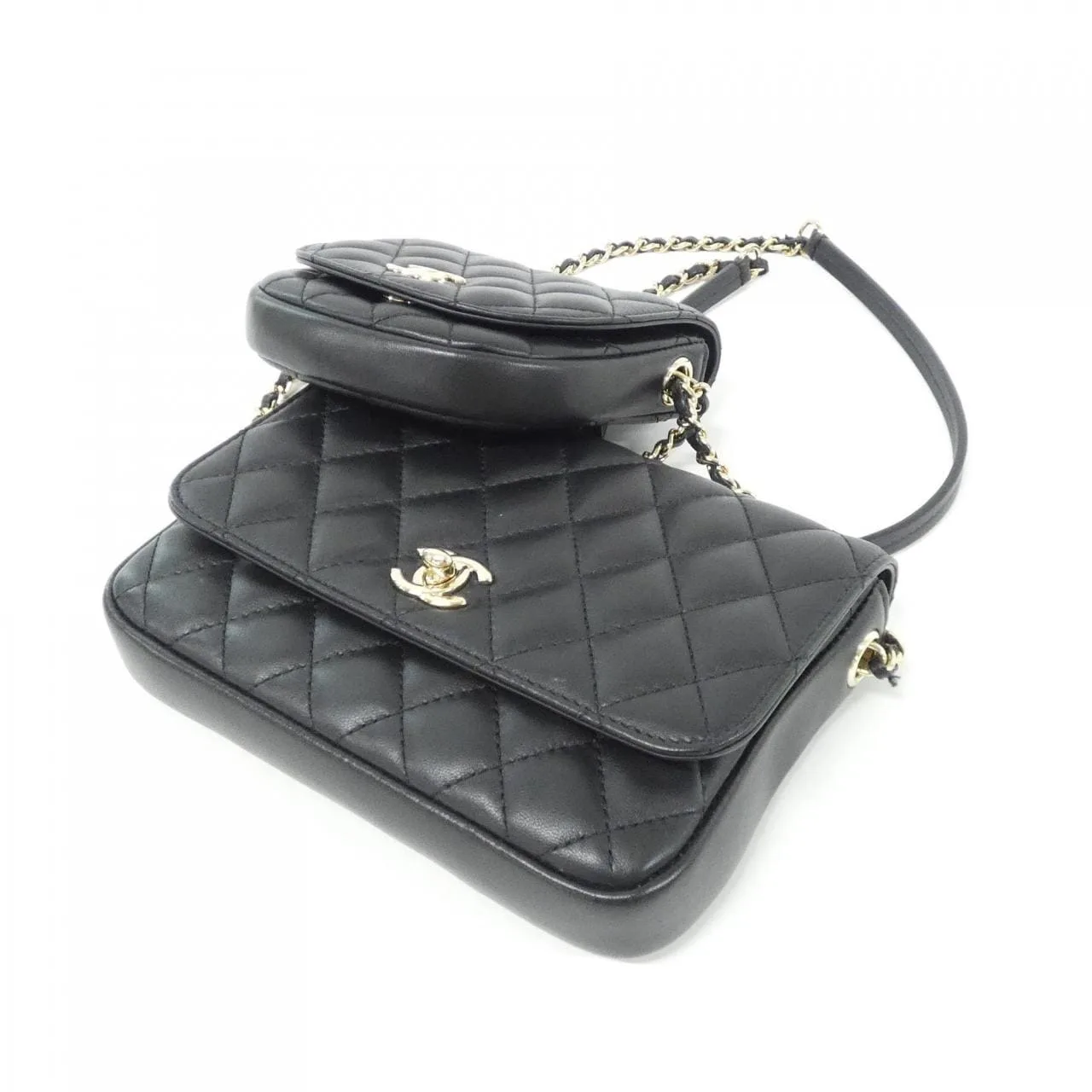 CHANEL AS0545 Shoulder Lambskin Black Lambskin Rank A - Thumbnail 3