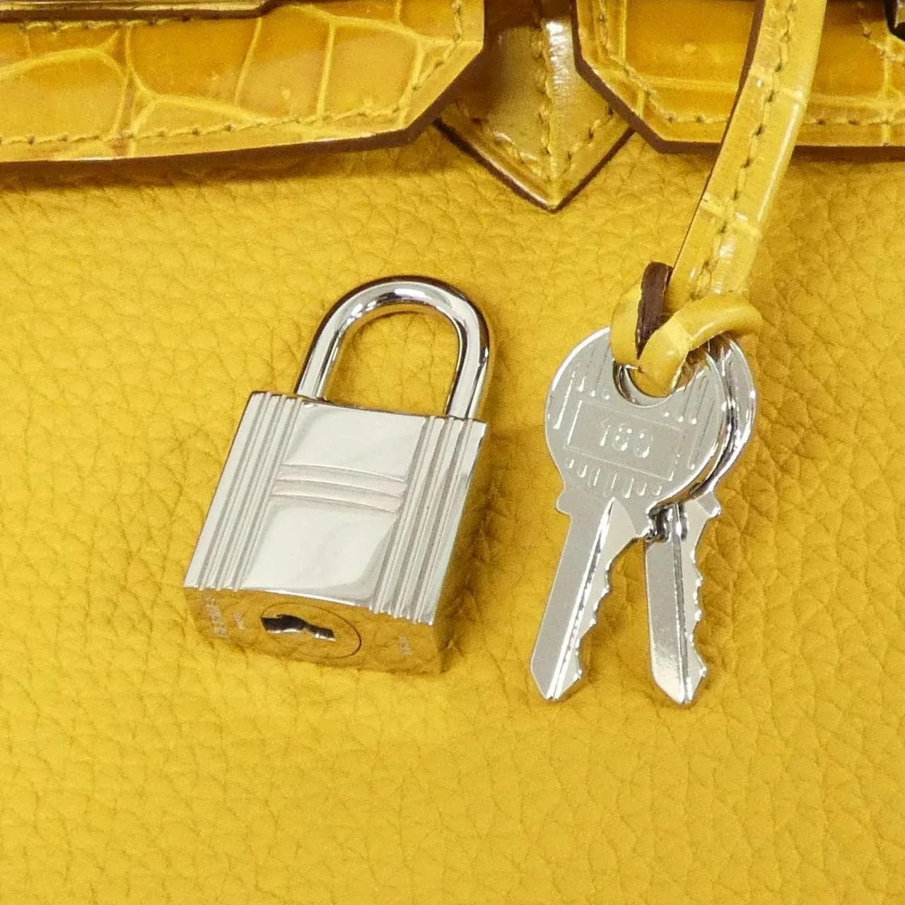 HERMES Birkin 076217CK Handbag Togo Black Togo Leather Rank A - Thumbnail 4