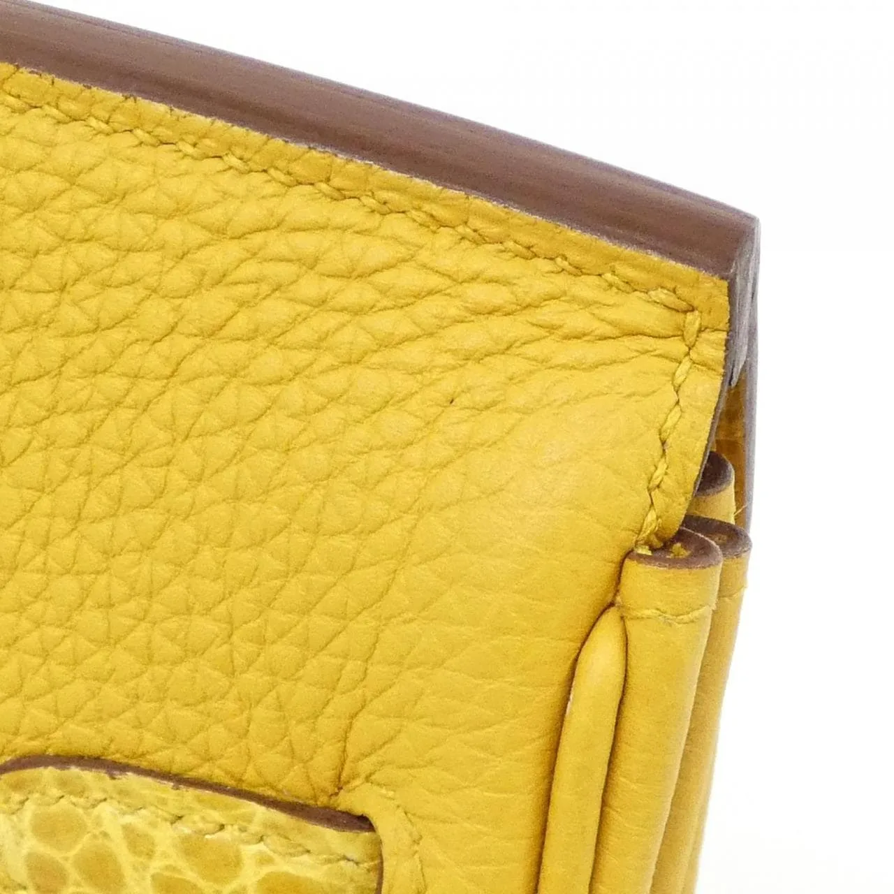 HERMES Birkin 076217CK Handbag Togo Black Togo Leather Rank A - Thumbnail 5