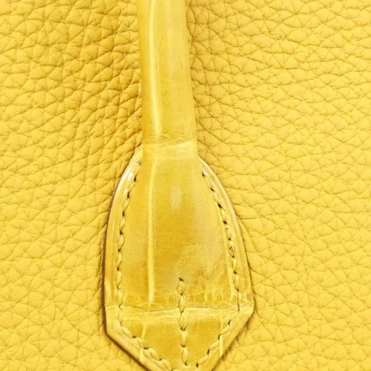 HERMES Birkin 076217CK Handbag Togo Black Togo Leather Rank A - Thumbnail 7