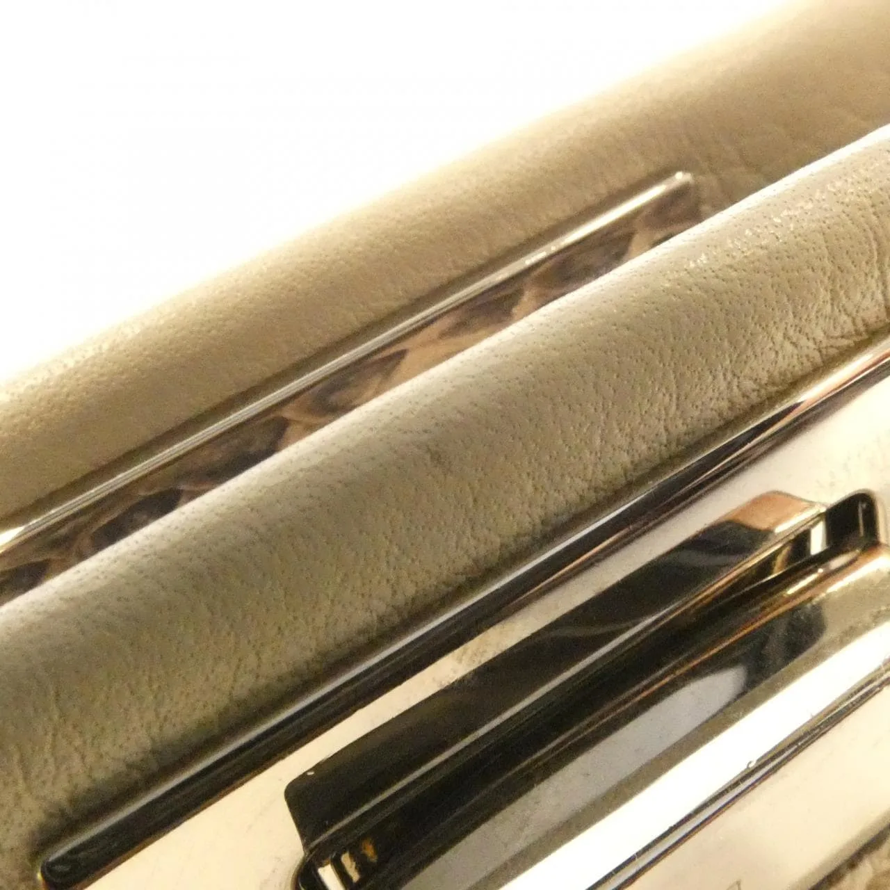 FENDI Peekaboo 8BN244 SVX Handbag Python 米色 蟒蛇皮 中古品A - 縮圖 4