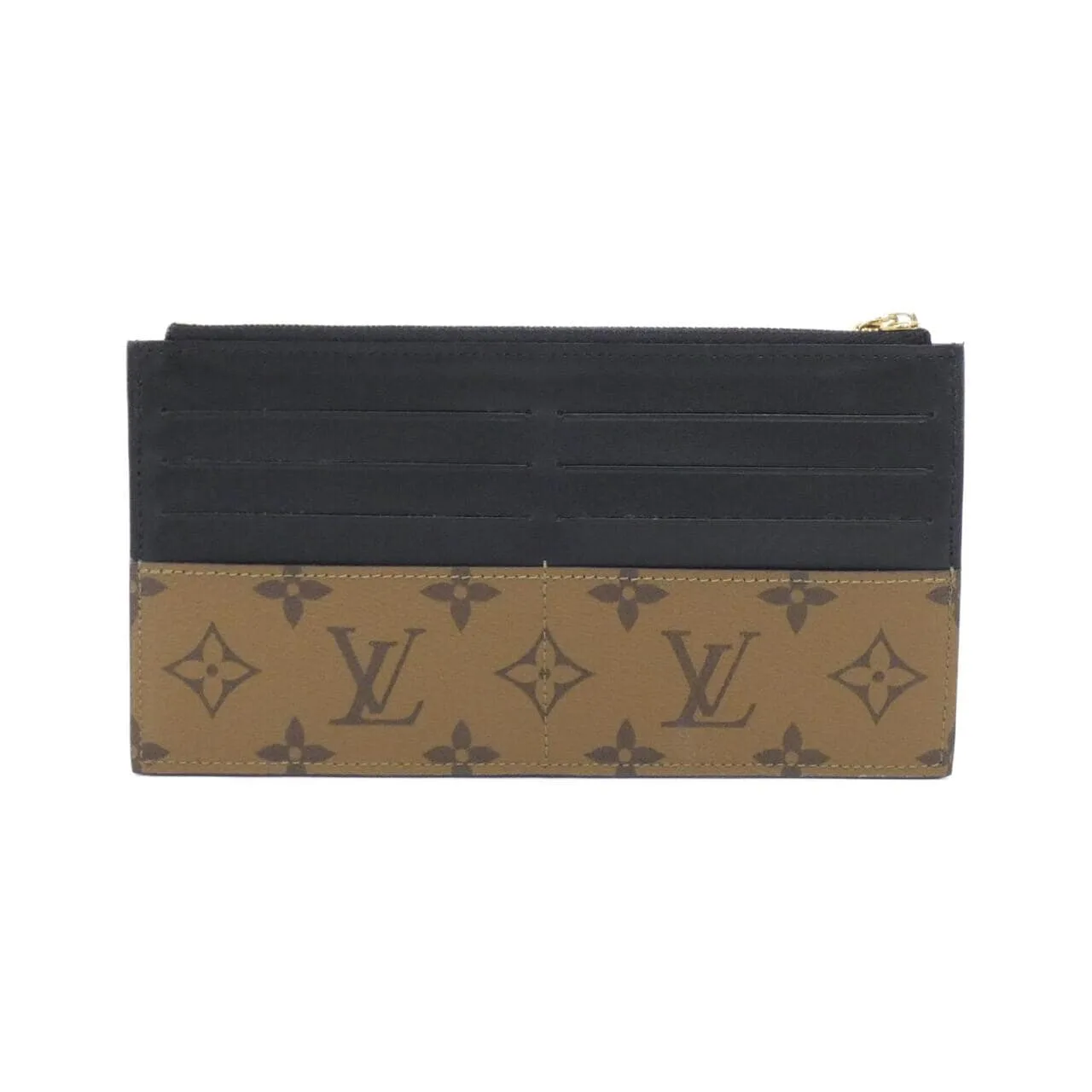 LOUIS VUITTON M80390 Wallet Monogram 黑色 Monogram 中古品A - 縮圖 2