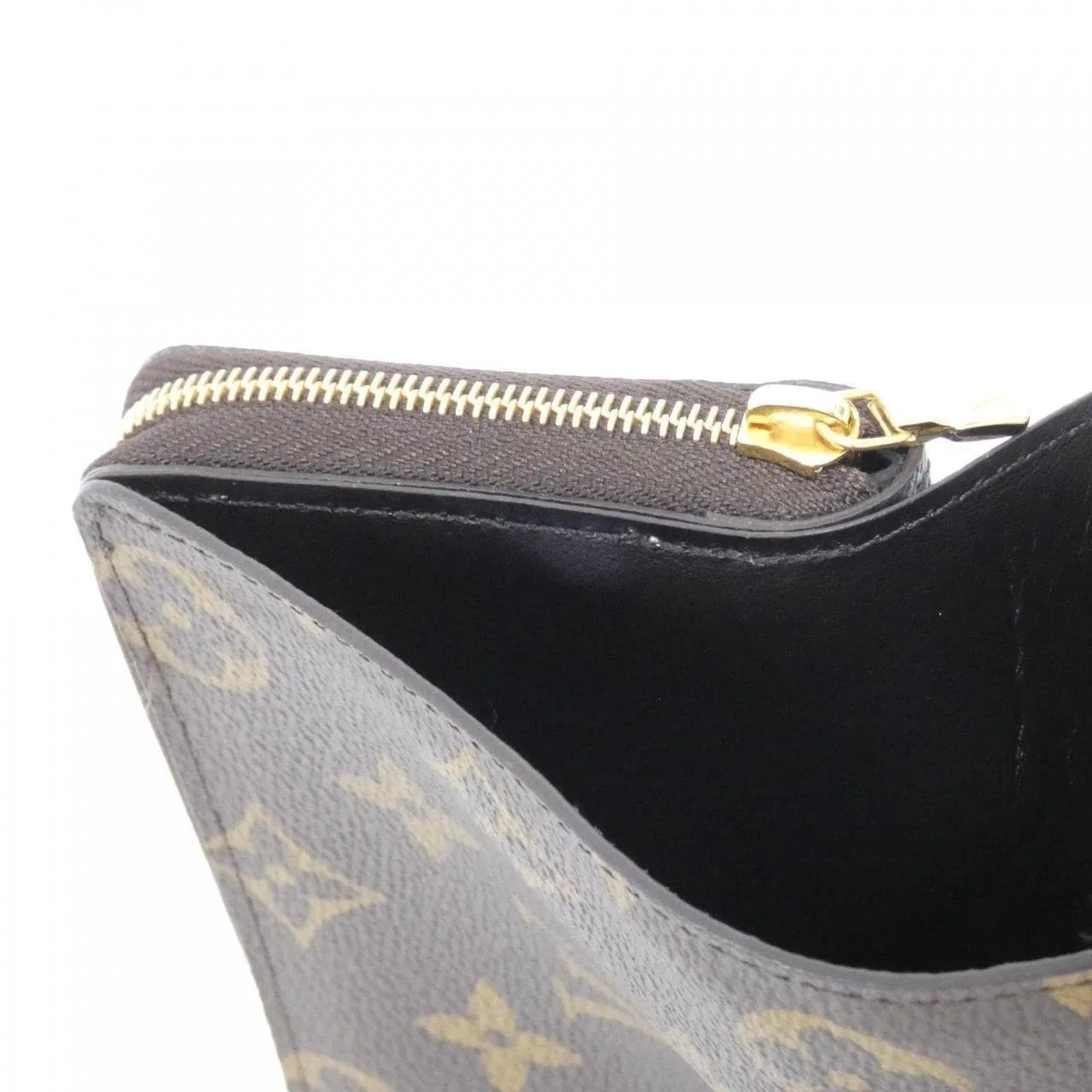 LOUIS VUITTON M81461 Wallet Monogram 黑色 Monogram 中古品A - 縮圖 7