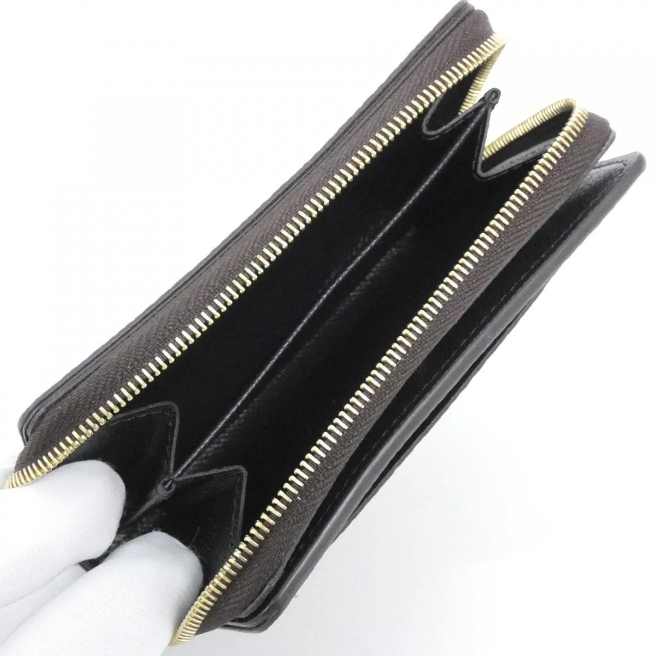 LOUIS VUITTON M81461 Wallet Monogram 黑色 Monogram 中古品A - 縮圖 8