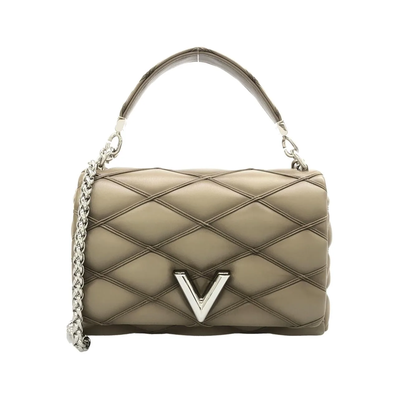 LOUIS VUITTON GO-14 M23045 Shoulder Lambskin Taupe