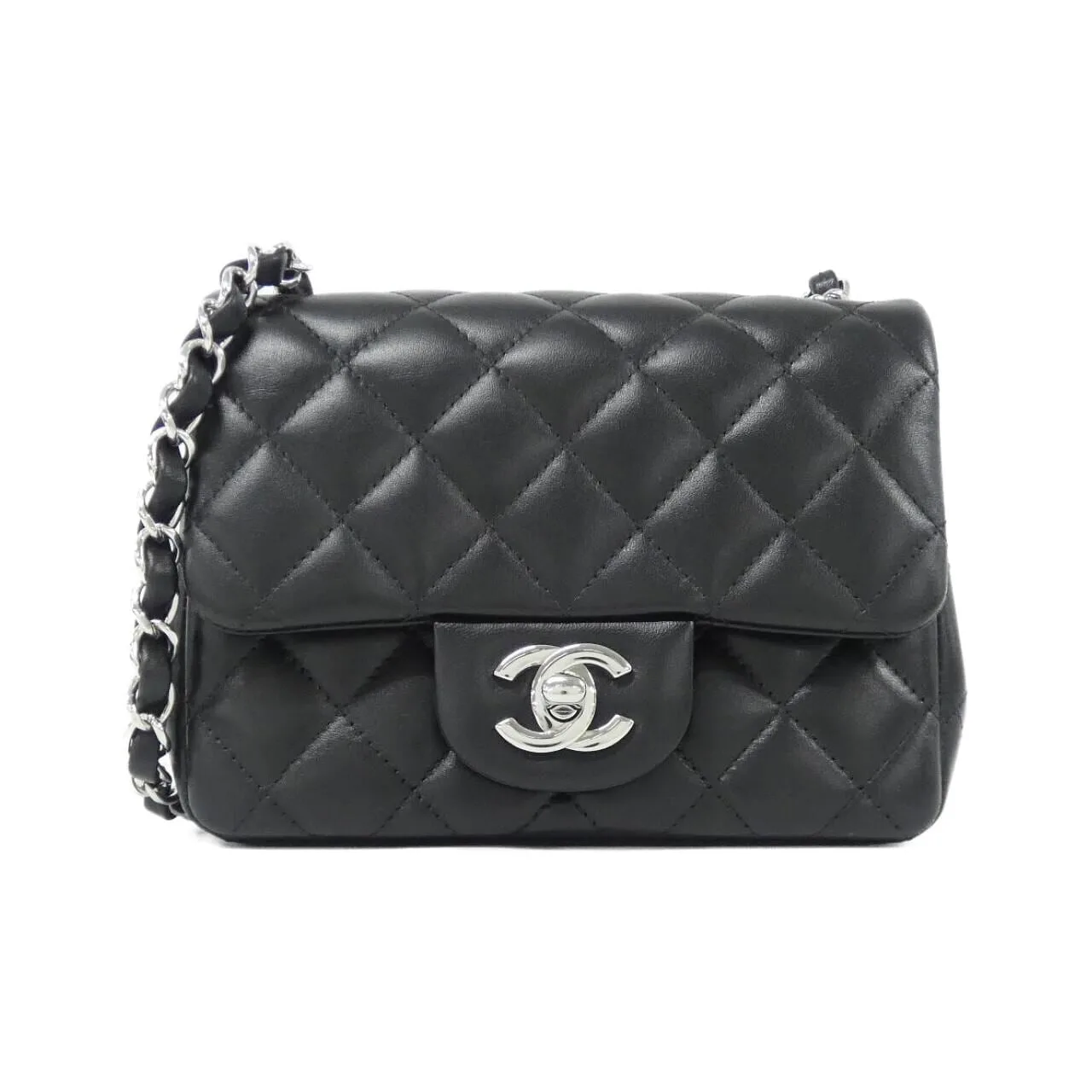 CHANEL Matelasse 35200 Shoulder Lambskin Black