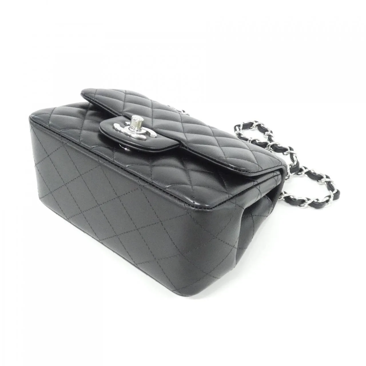 CHANEL Matelasse 35200 Shoulder Lambskin 黑色 羊皮 中古品A - 縮圖 3