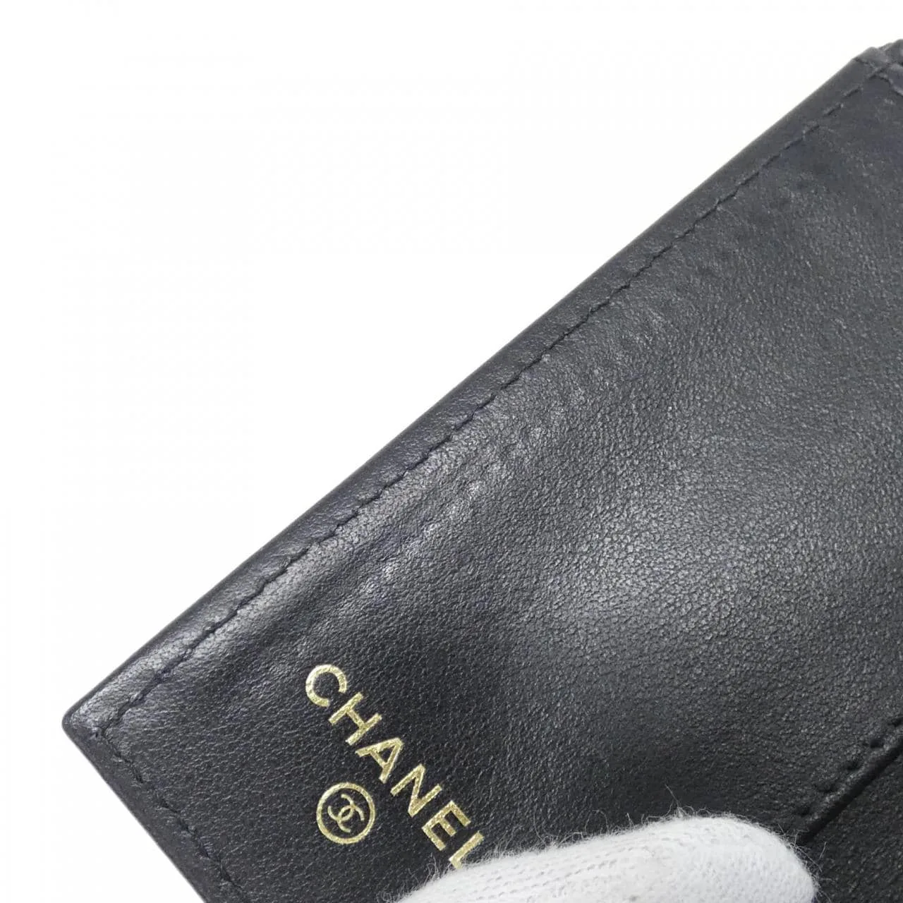 CHANEL Timeless Classic AP2962 Wallet Grained Calfskin 黑色 荔枝紋牛皮 中古品A - 縮圖 6