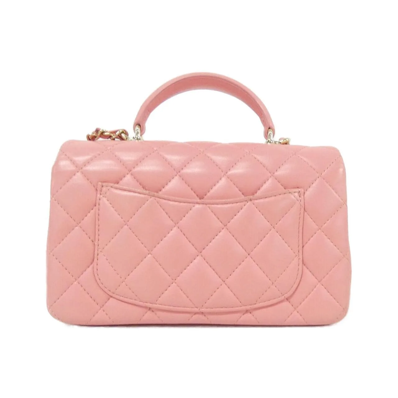 CHANEL Vanity AS2431 Handbag Lambskin 粉色 羊皮 中古品B - 縮圖 2