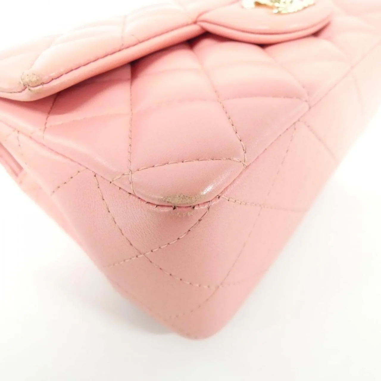 CHANEL Vanity AS2431 Handbag Lambskin 粉色 羊皮 中古品B - 縮圖 3