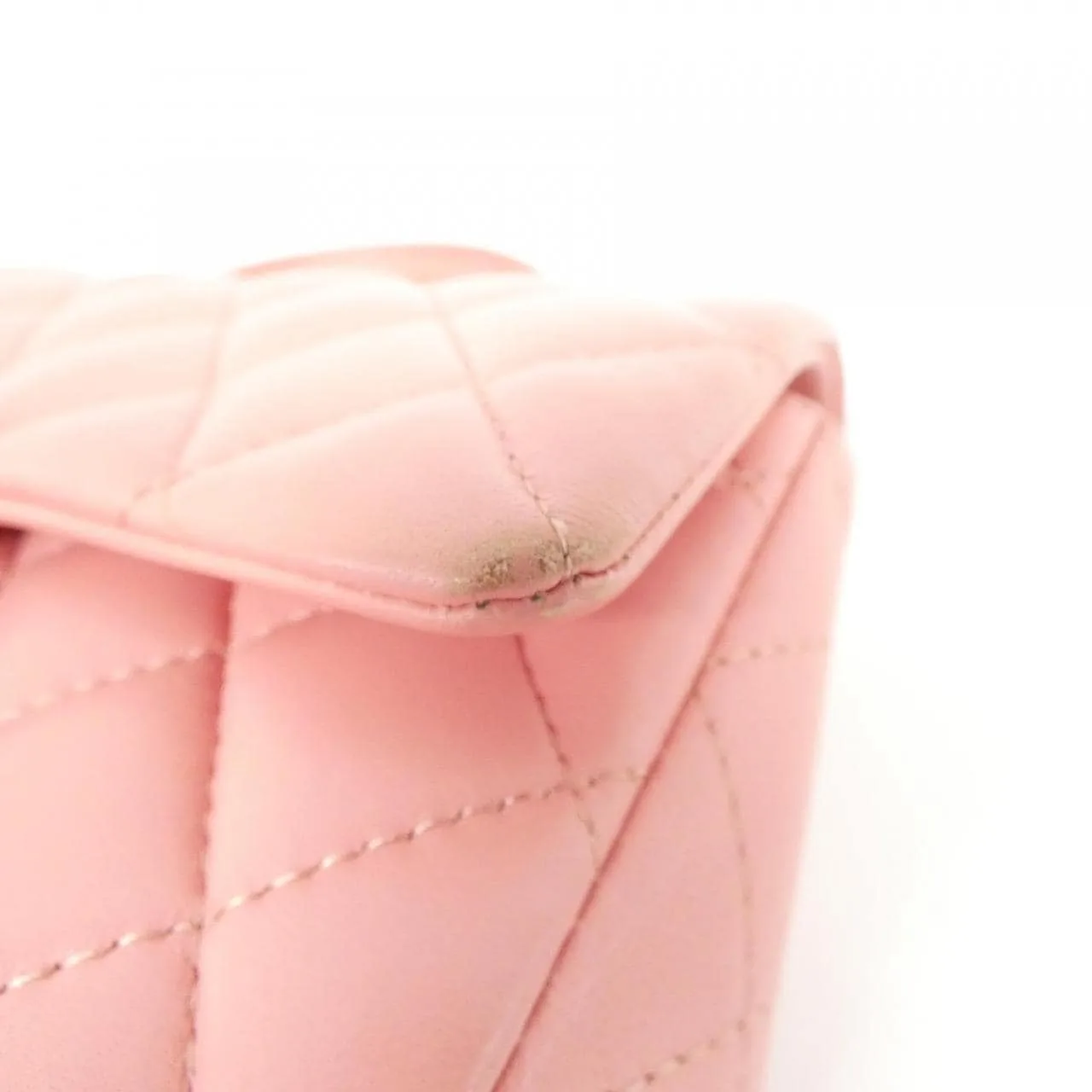 CHANEL Vanity AS2431 Handbag Lambskin 粉色 羊皮 中古品B - 縮圖 4