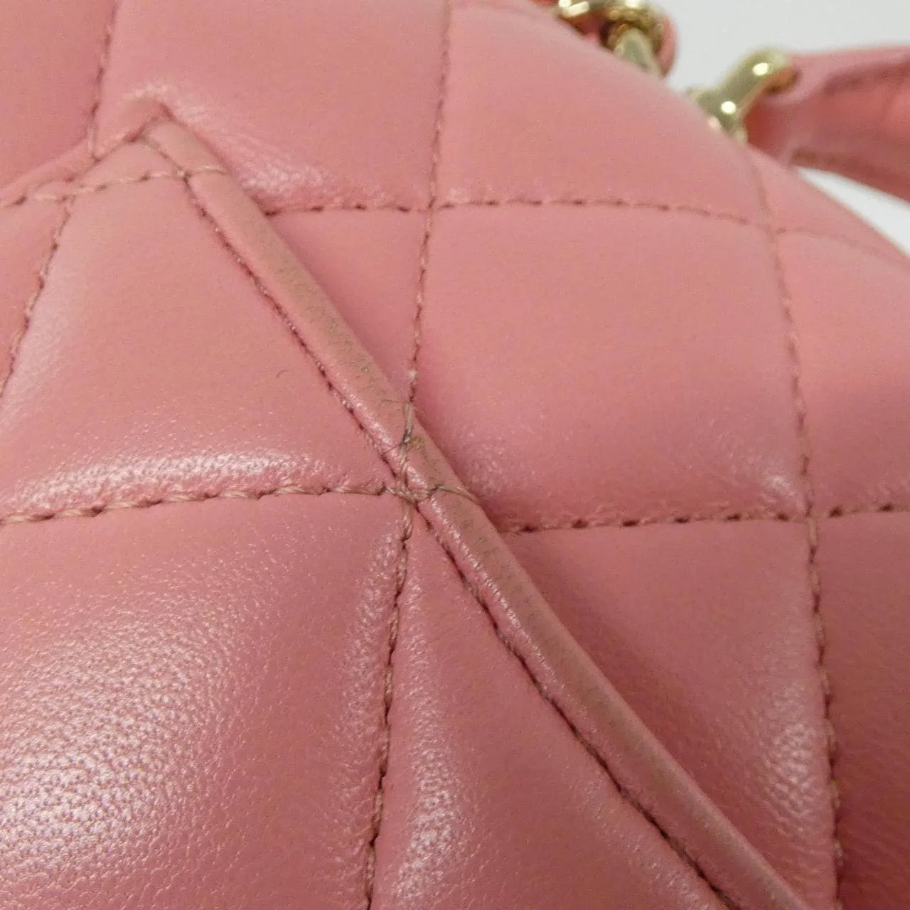 CHANEL Vanity AS2431 Handbag Lambskin 粉色 羊皮 中古品B - 縮圖 5