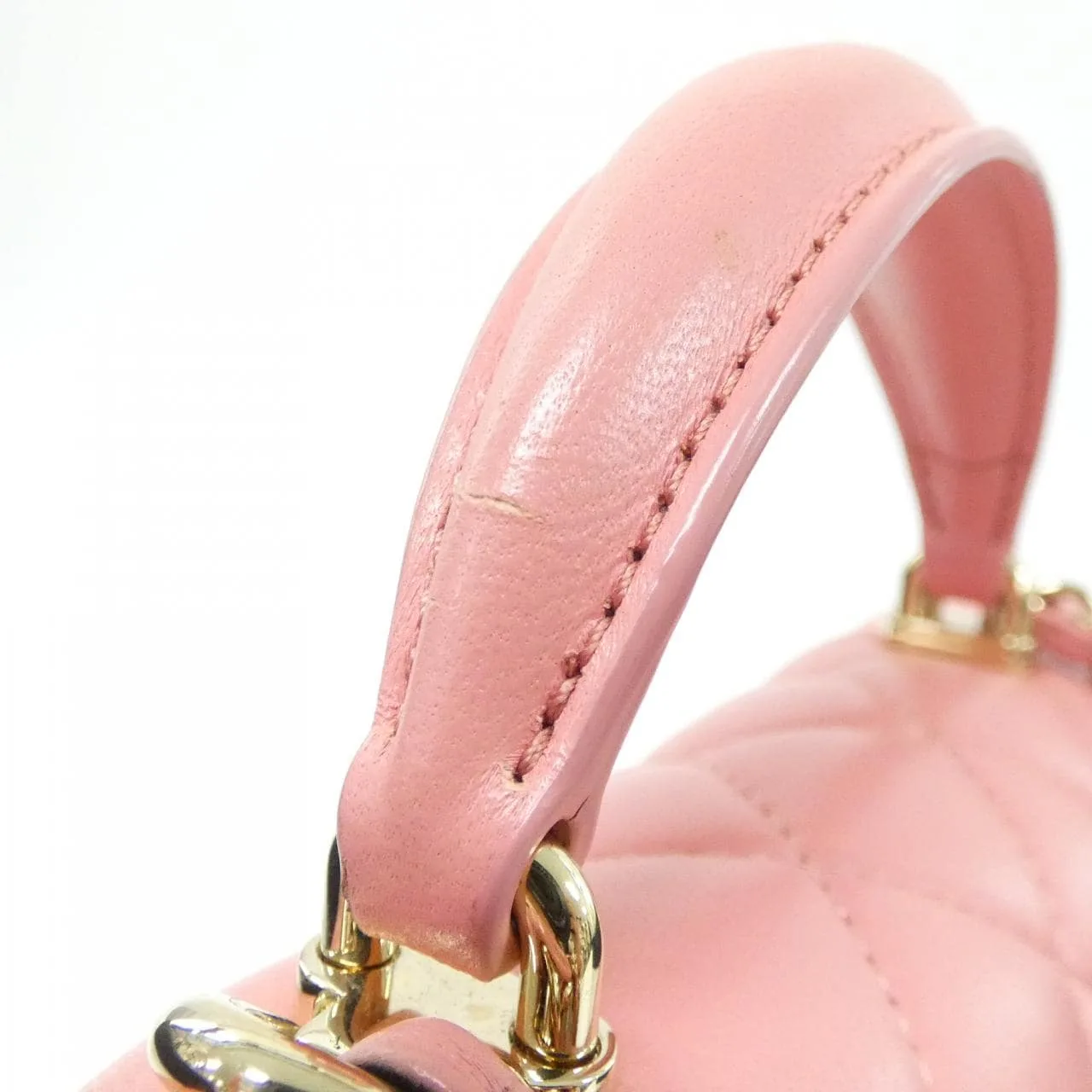 CHANEL Vanity AS2431 Handbag Lambskin 粉色 羊皮 中古品B - 縮圖 7