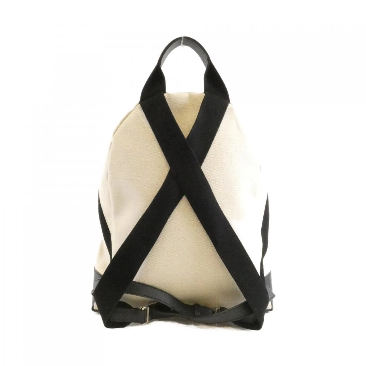 BALENCIAGA 409010 AQ38N Backpack Canvas 深藍色 帆布 中古品B - 縮圖 2