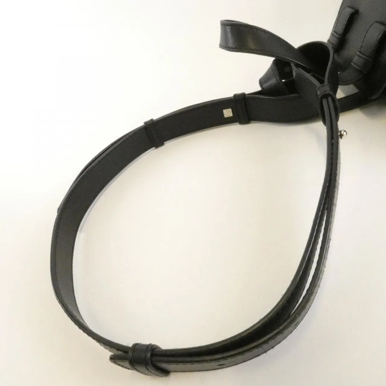 LOEWE Hammock 329 77 V07 Shoulder Black Rank B - Thumbnail 7