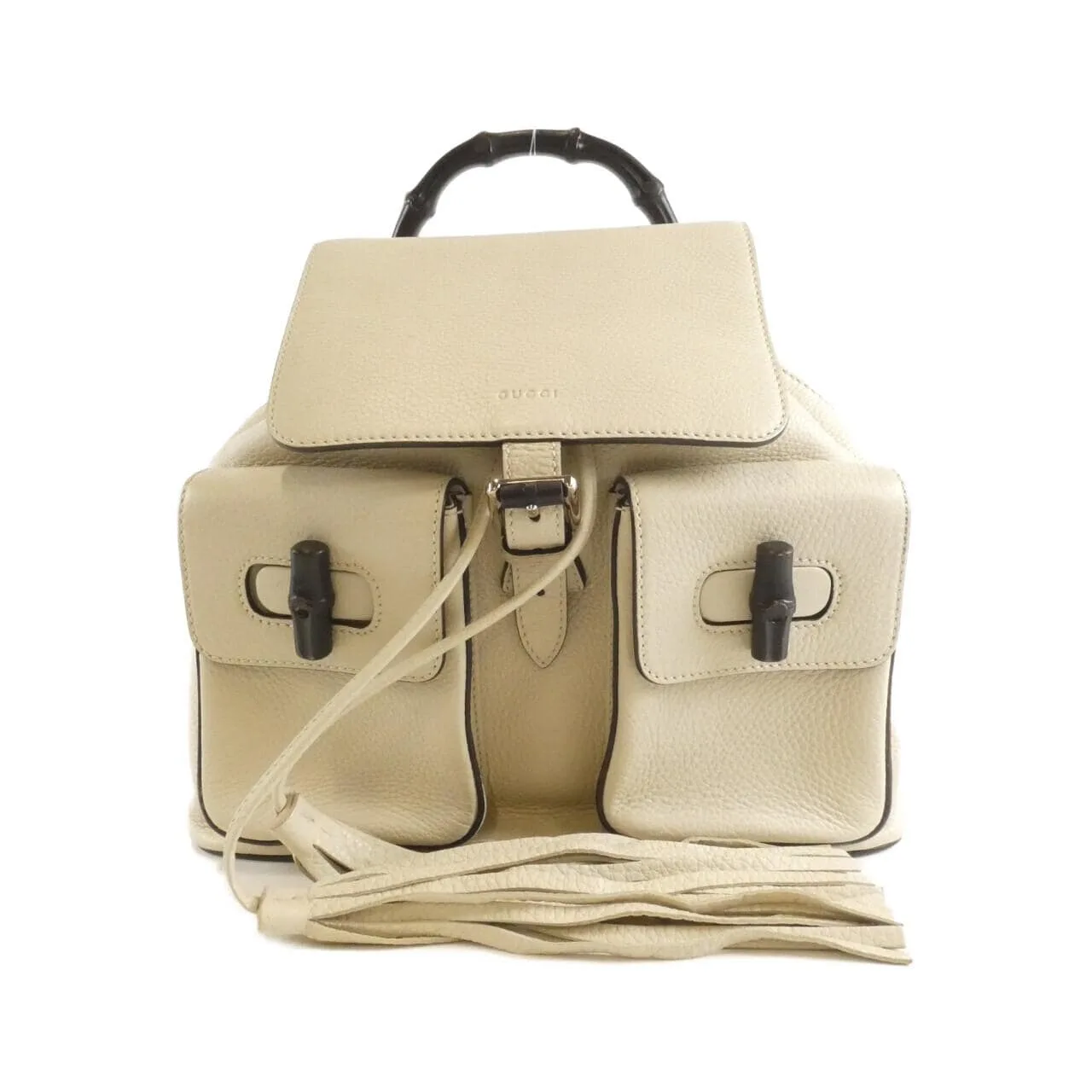 GUCCI Bamboo Daily 370833 A7M0N Backpack Leather
