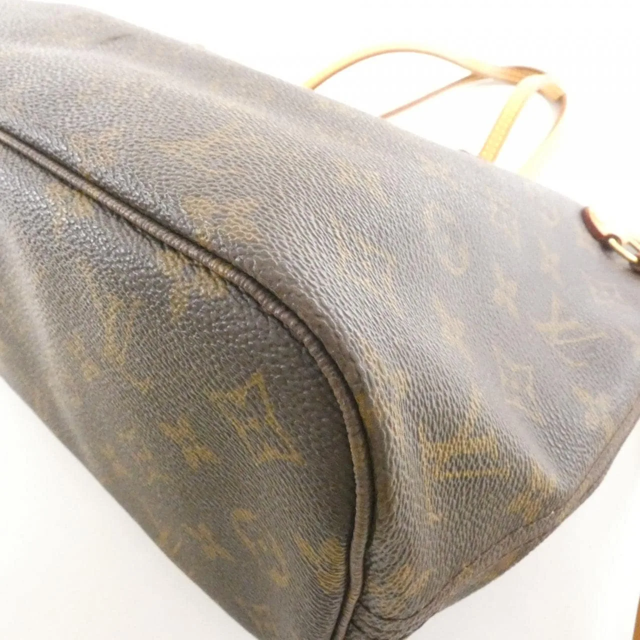 LOUIS VUITTON Neverfull M40155 Tote Monogram 黑色 Monogram 中古品B - 縮圖 2