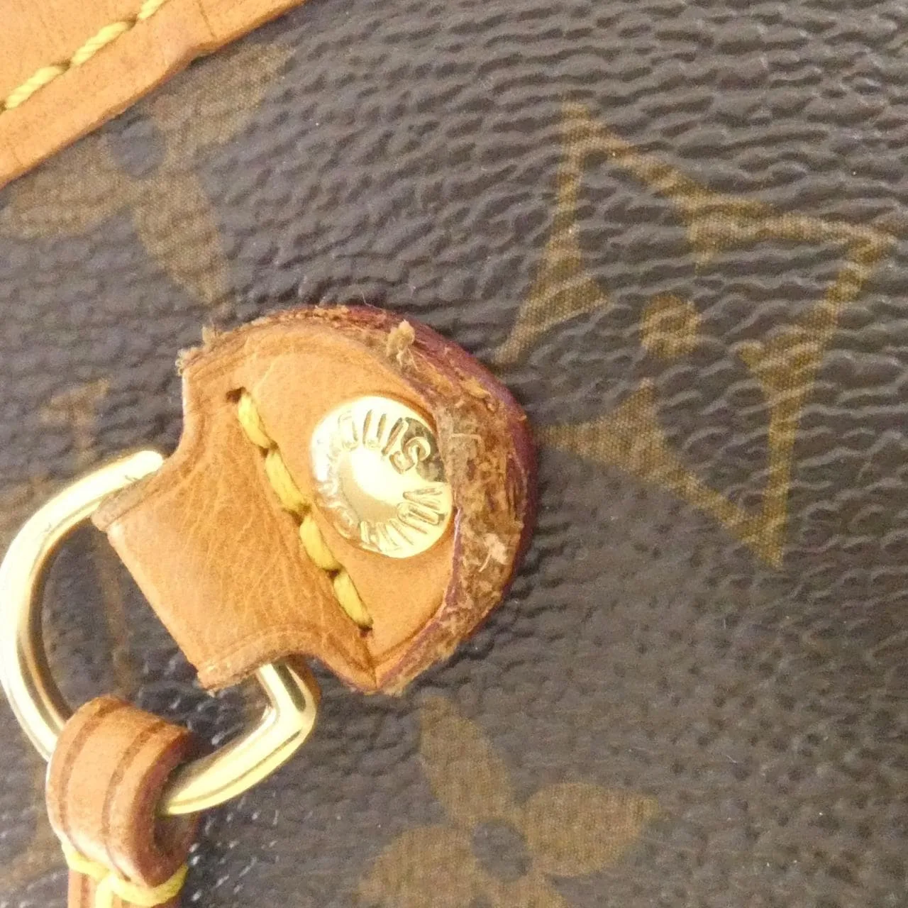 LOUIS VUITTON Neverfull M40155 Tote Monogram 黑色 Monogram 中古品B - 縮圖 4
