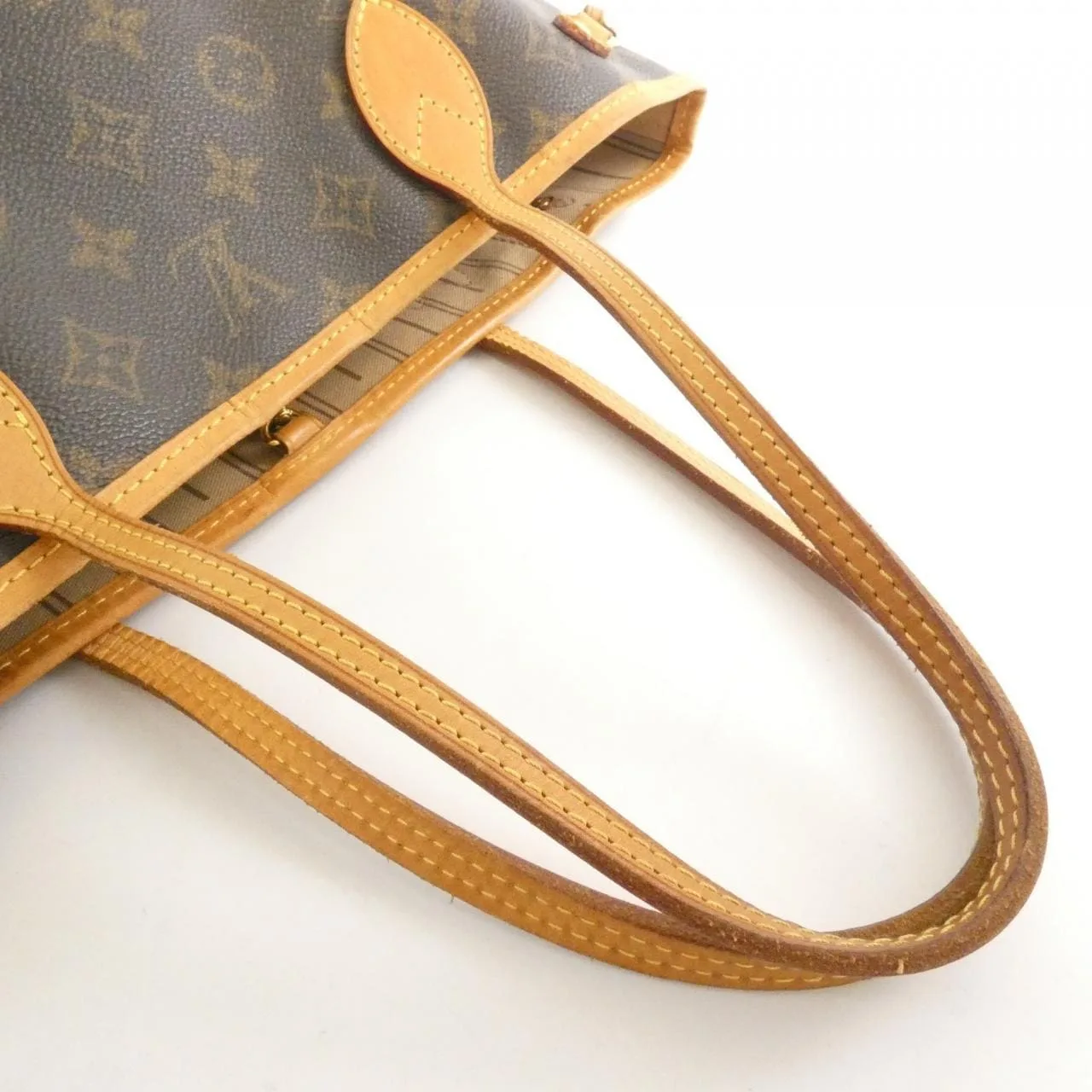 LOUIS VUITTON Neverfull M40155 Tote Monogram 黑色 Monogram 中古品B - 縮圖 6