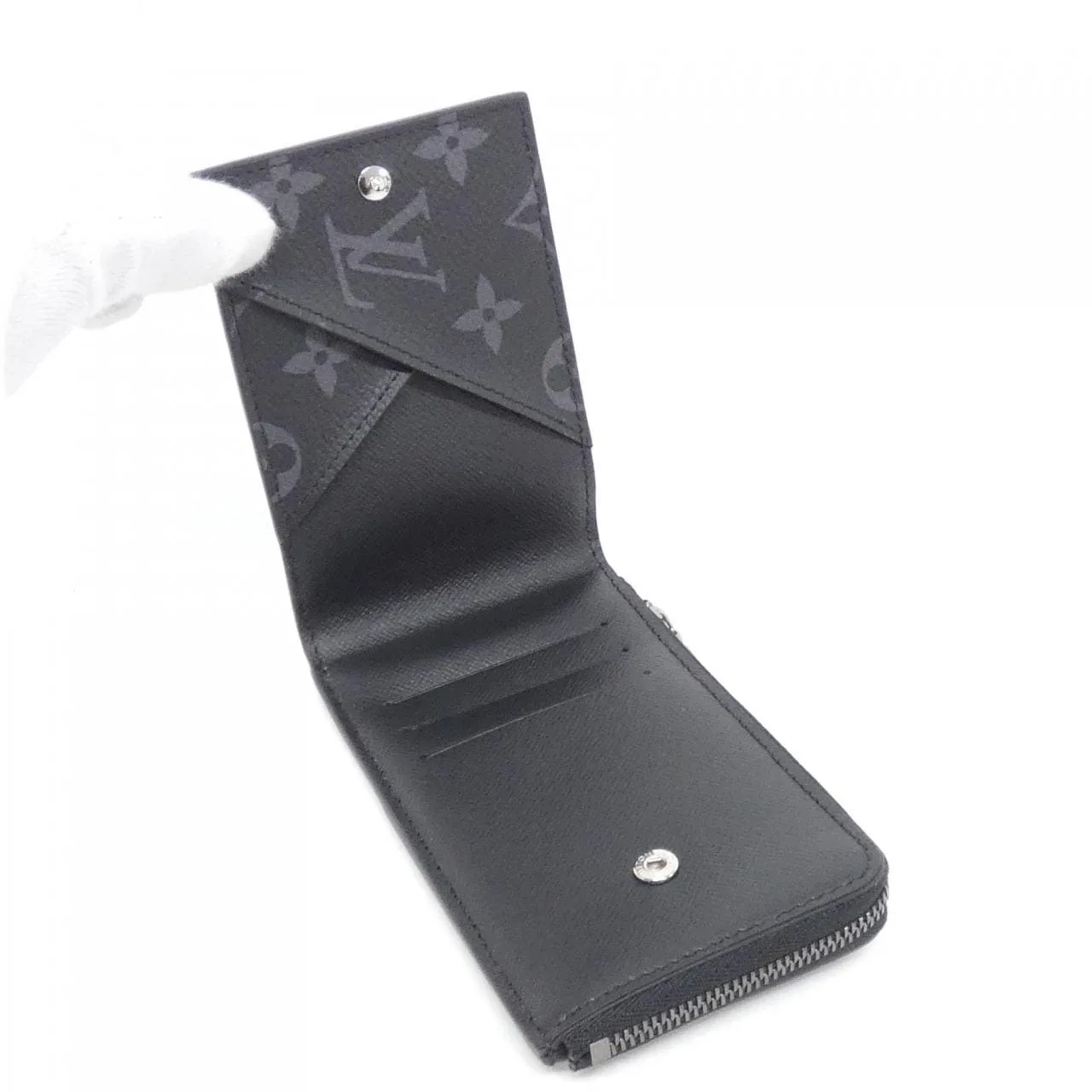 LOUIS VUITTON Eclipse M81568 Wallet Monogram Black Monogram Rank A - Thumbnail 5