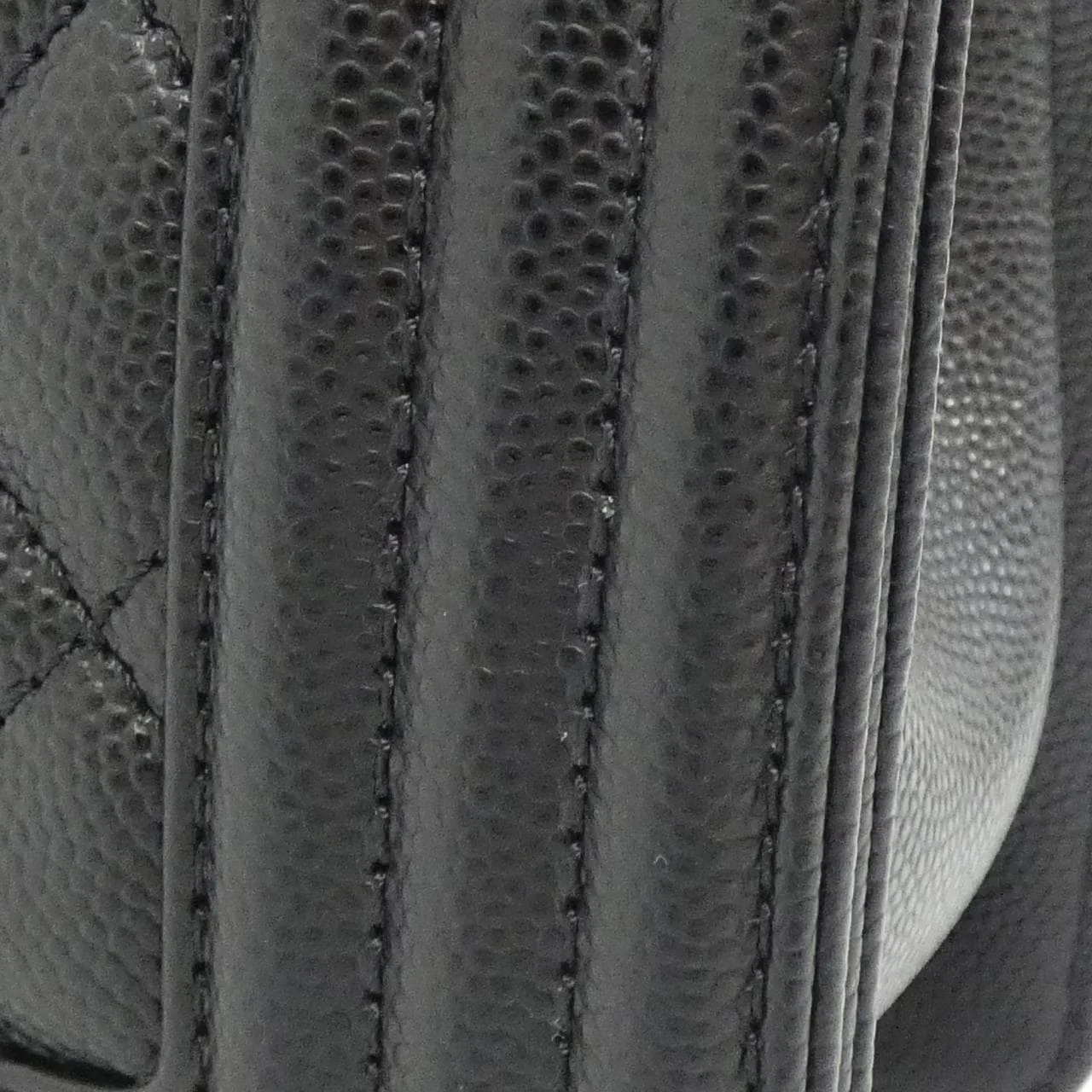 CHANEL Boy Chanel 67085 Shoulder Grained Calfskin Black Grained Calfskin Rank A - Thumbnail 5