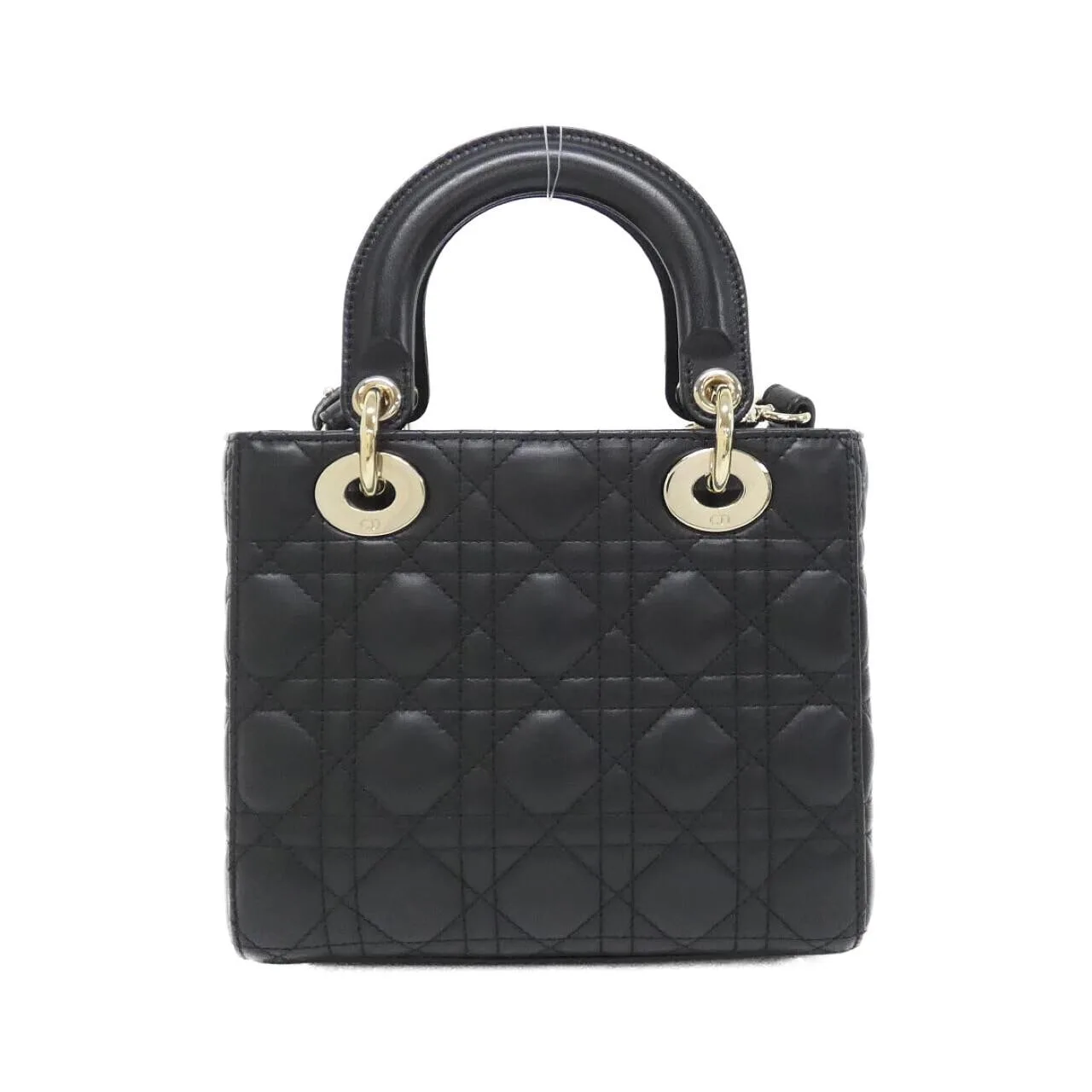 DIOR Lady Dior M0538OCAL Handbag Lambskin 黑色 羊皮 中古品A - 縮圖 2