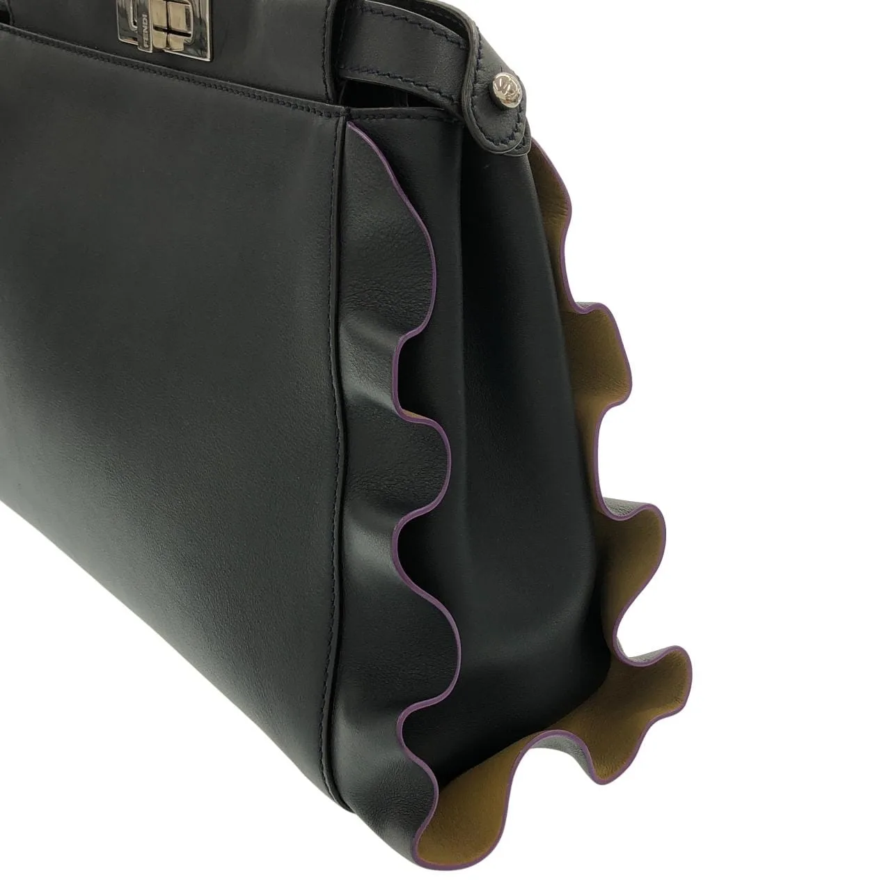 FENDI Peekaboo 8BN290 I8M Handbag 銀色 中古品A - 縮圖 3