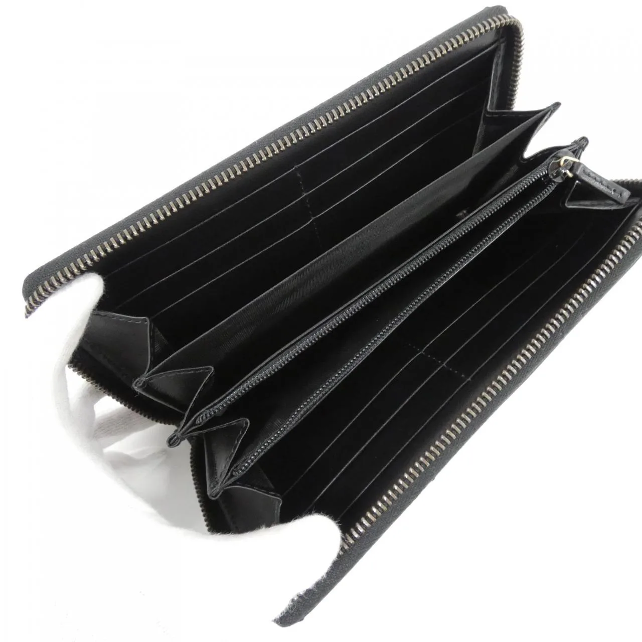 GUCCI Marmont 443123 DTD1T Wallet Leather 黑色 皮革 中古品A - 縮圖 4