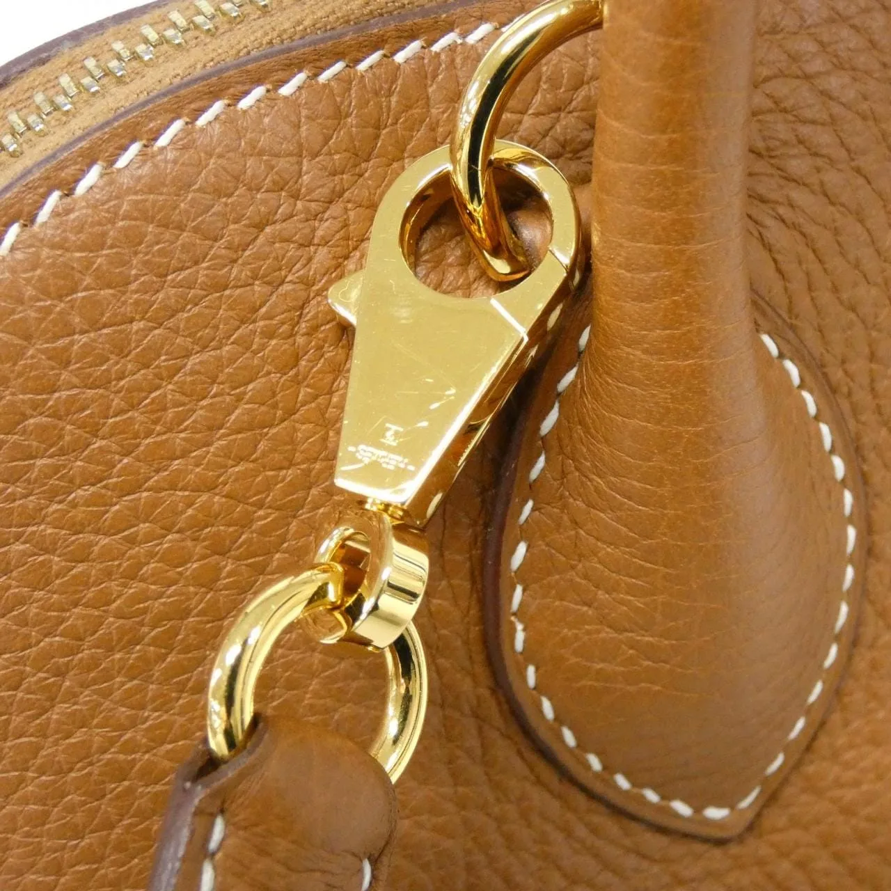 HERMES Bolide 073419CC Handbag Clemence 金色 Clemence 皮 中古品A - 縮圖 7