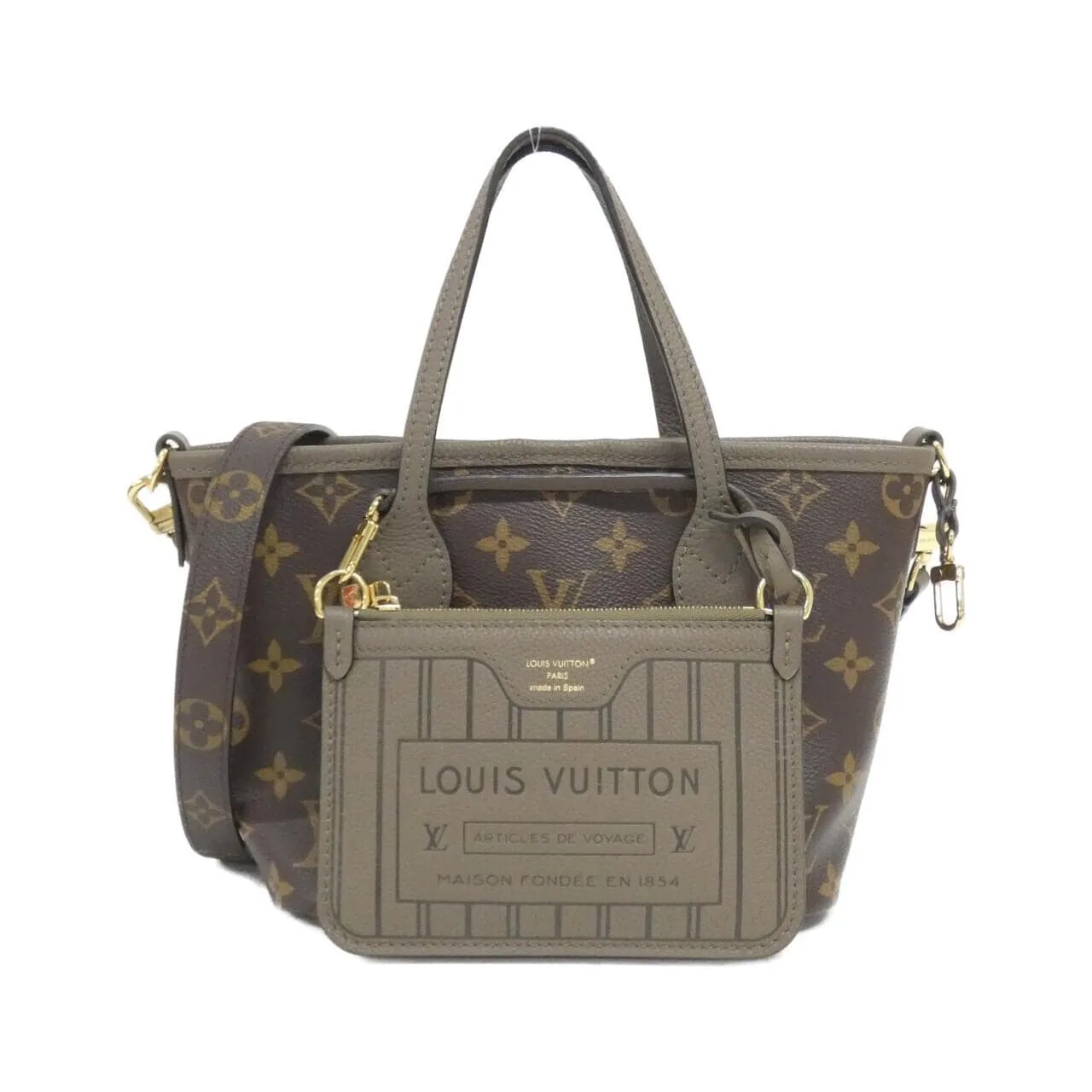 LOUIS VUITTON Neverfull M12109 Tote Monogram Black