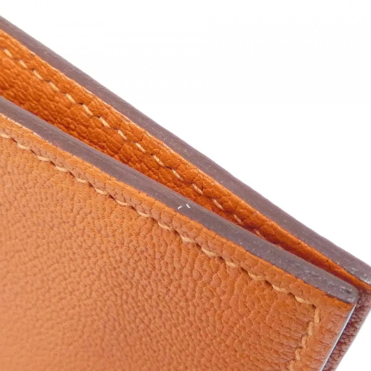 HERMES 037700CK Wallet Orange Rank A - Thumbnail 5
