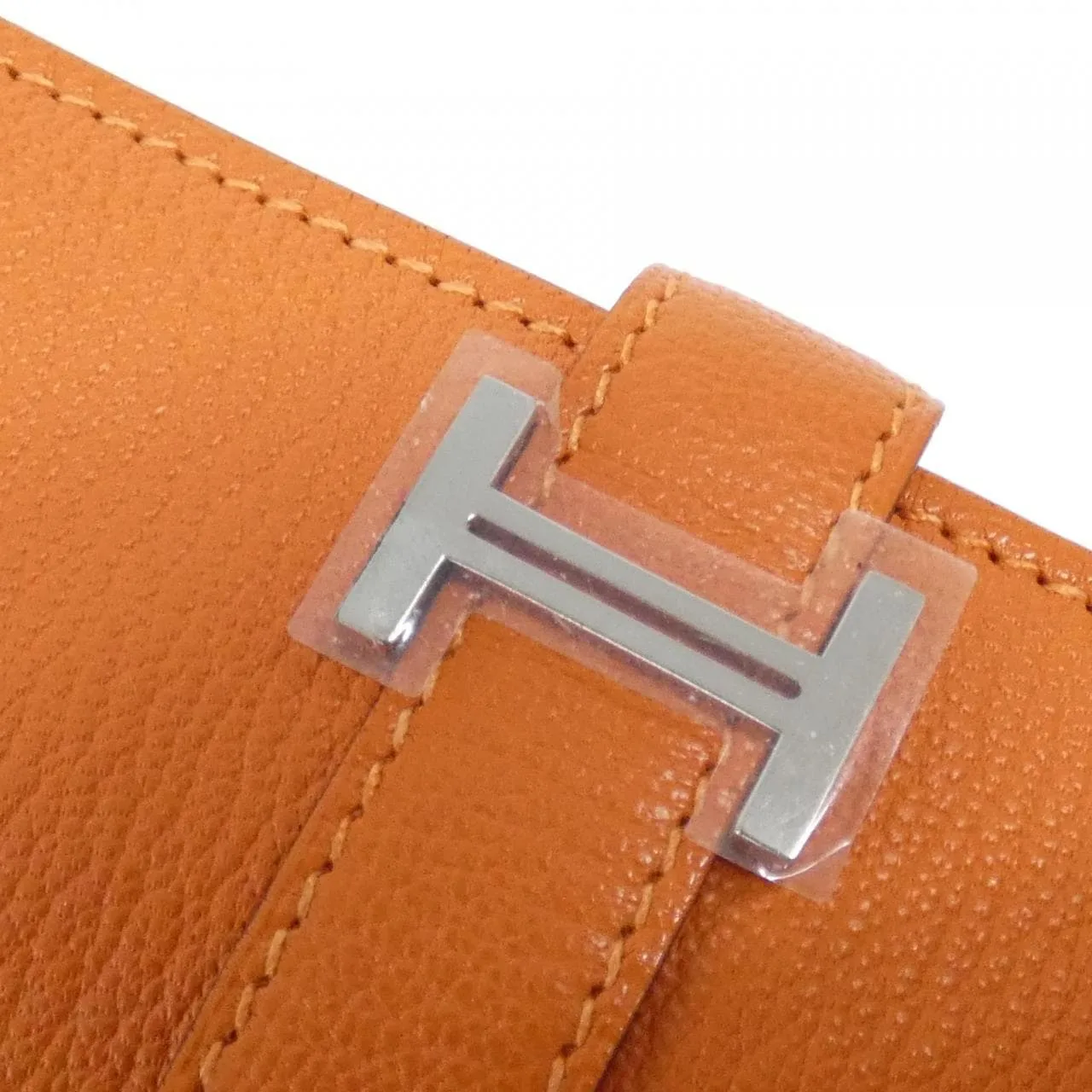 HERMES 037700CK Wallet Orange Rank A - Thumbnail 7