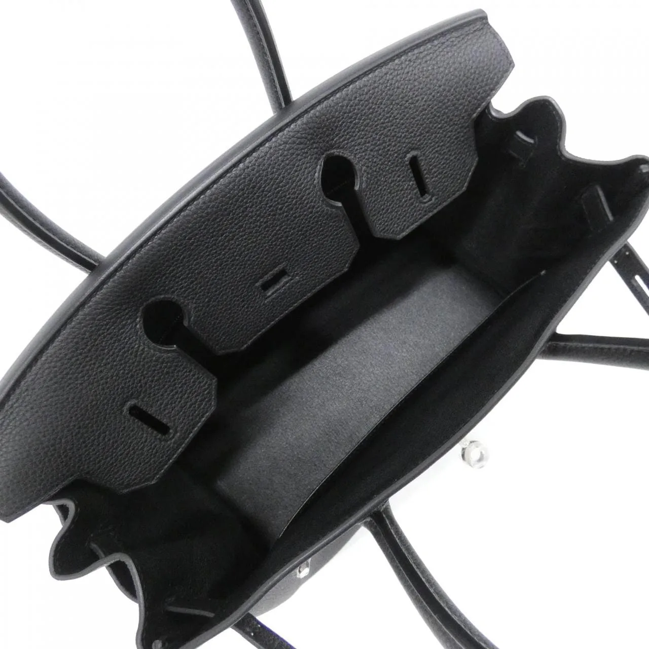 HERMES Birkin Handbag Togo Black Togo Leather Unused - Thumbnail 6