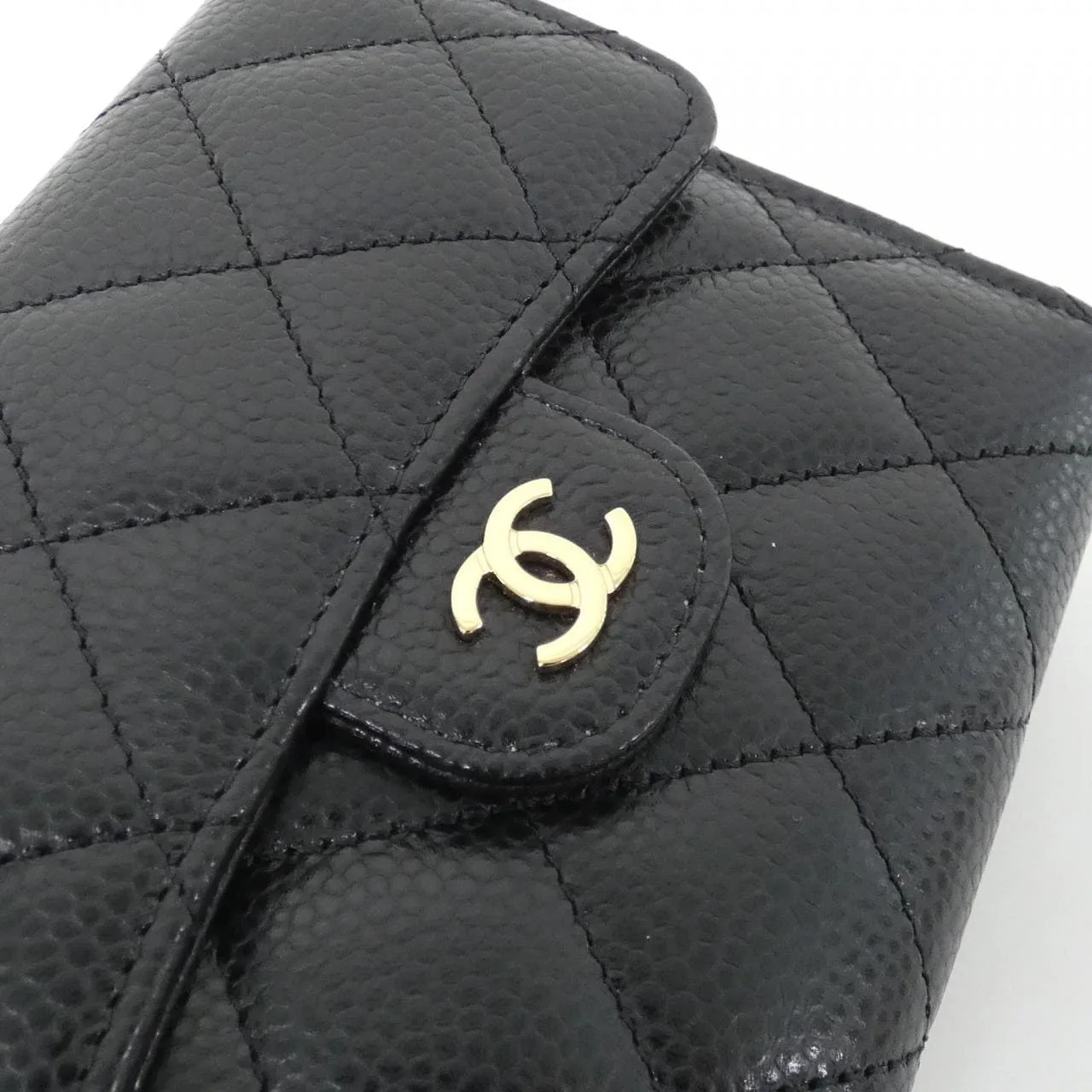CHANEL Timeless Classic AP0231 Wallet Grained Calfskin 黑色 荔枝紋牛皮 中古品A - 縮圖 3