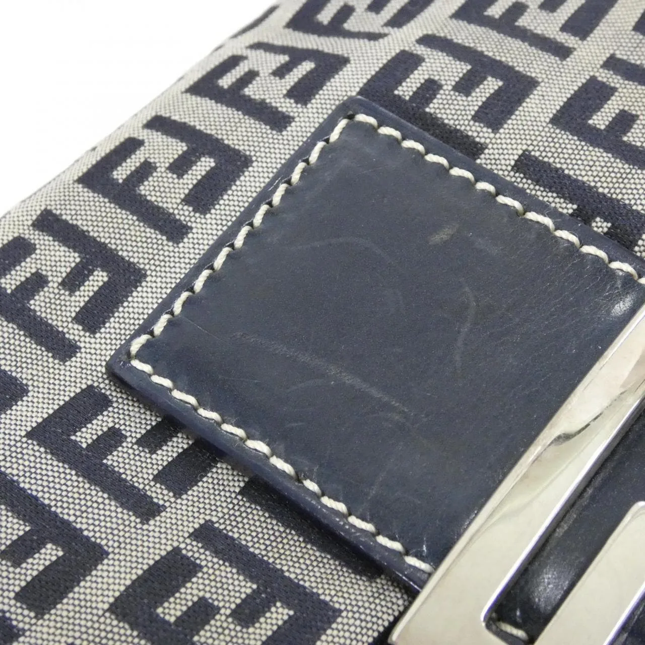 FENDI Baguette 26424 Shoulder Canvas Navy Canvas Rank B - Thumbnail 5