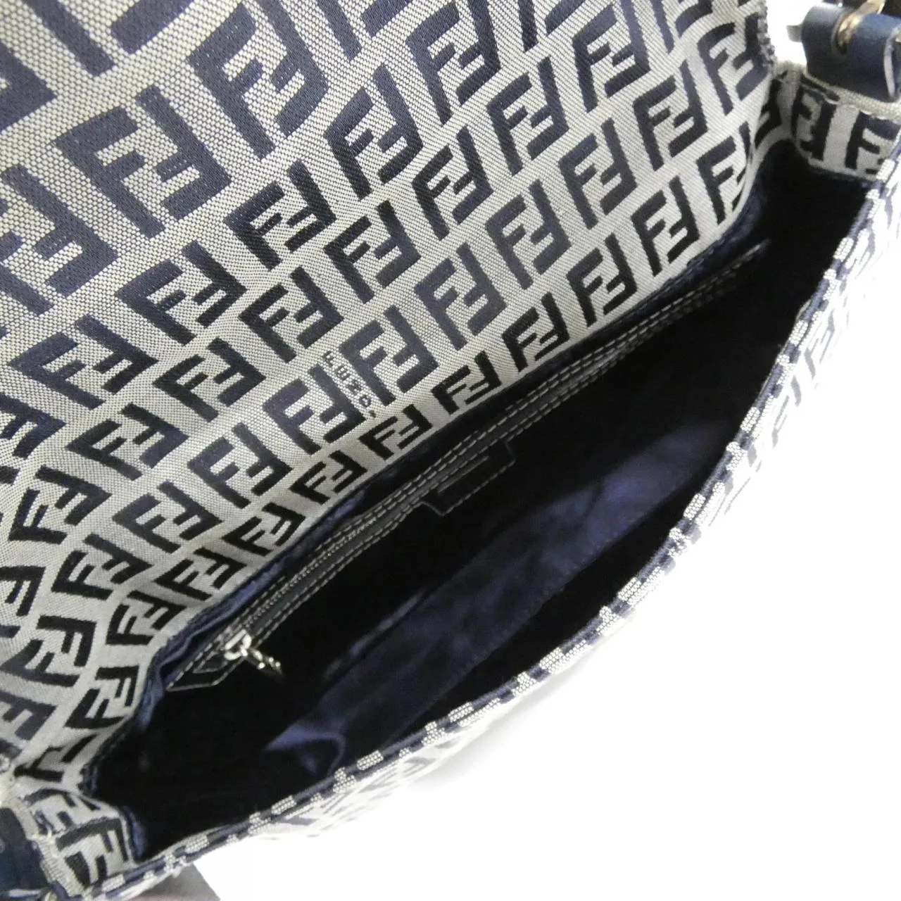 FENDI Baguette 26424 Shoulder Canvas Navy Canvas Rank B - Thumbnail 10