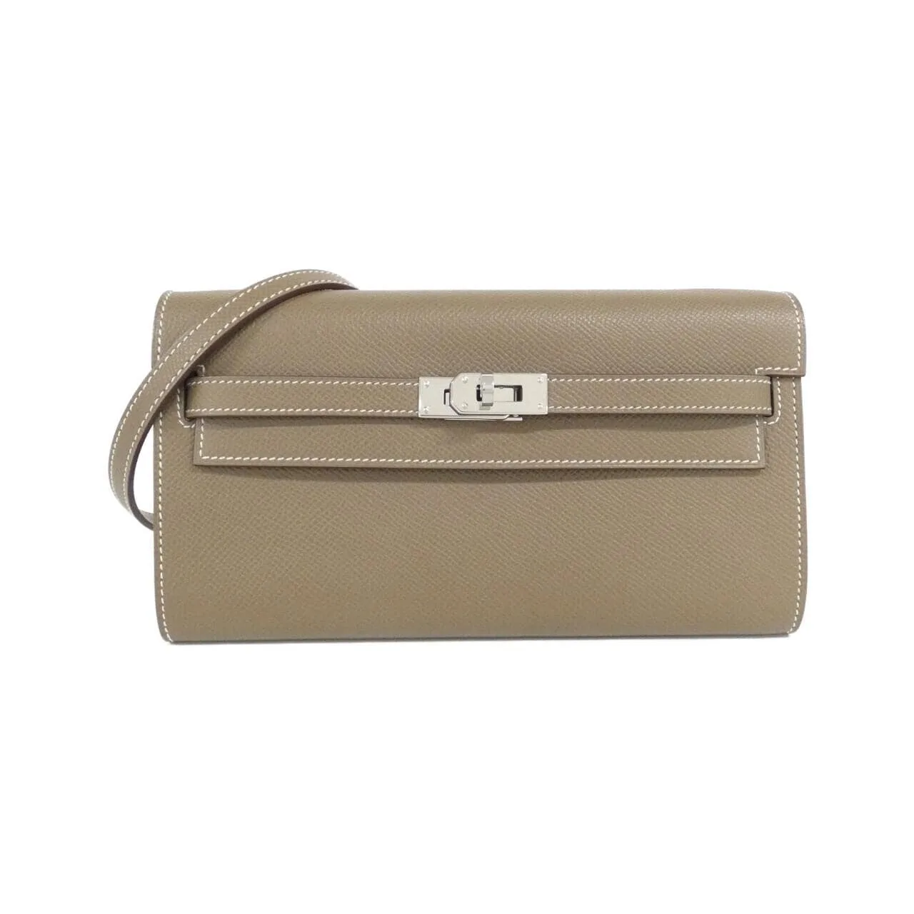HERMES Kelly 080253CK Wallet Epsom Etoupe