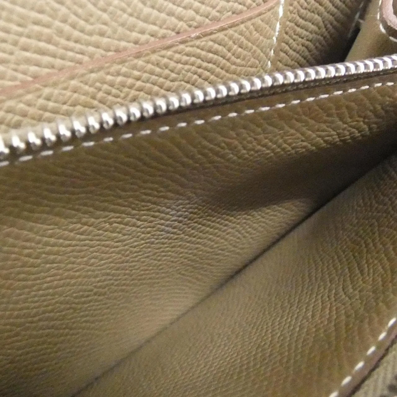 HERMES Kelly 080253CK Wallet Epsom Etoupe Epsom Leather Rank A - Thumbnail 8