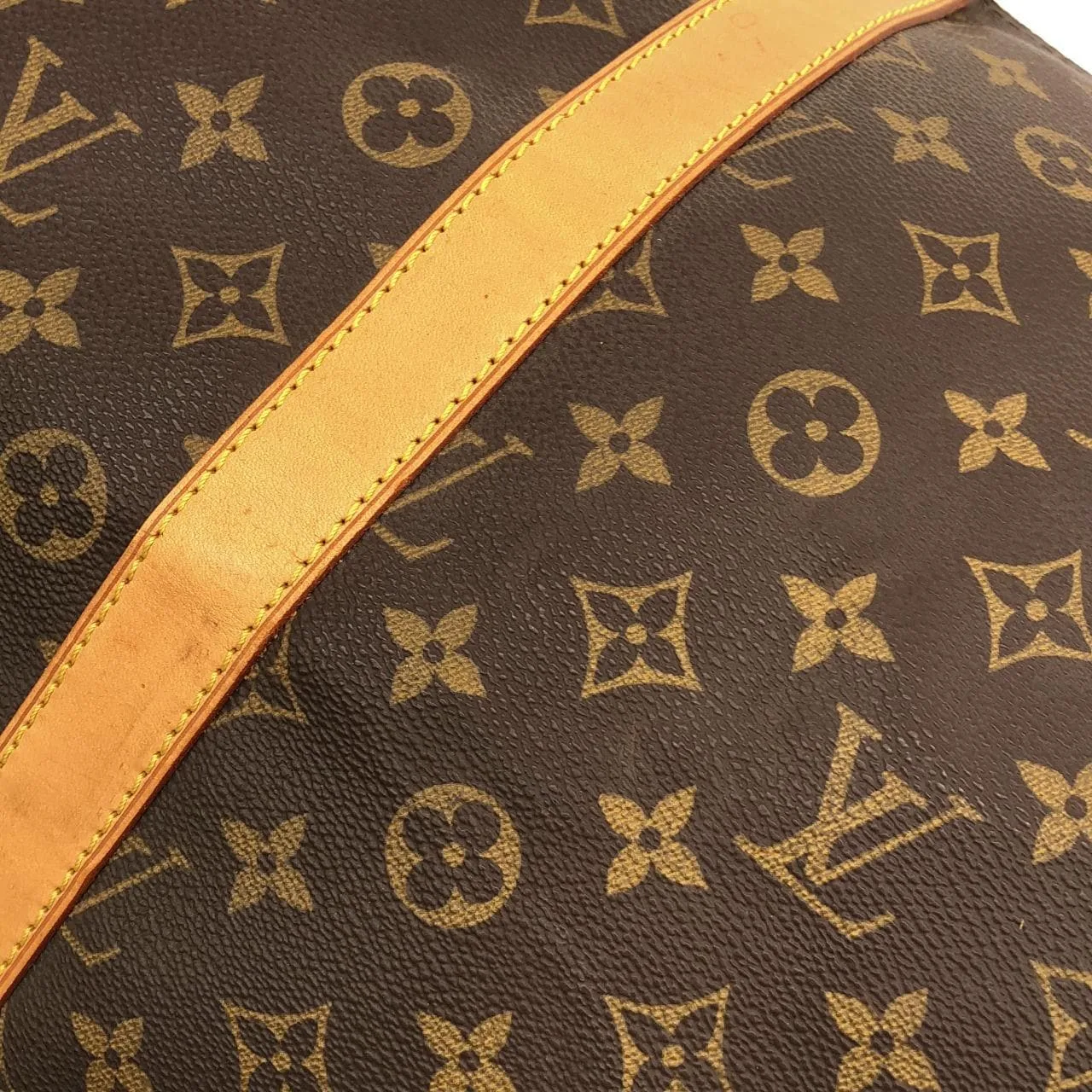 LOUIS VUITTON Keepall M41424 Boston Monogram 黑色 Monogram 中古品A - 縮圖 3