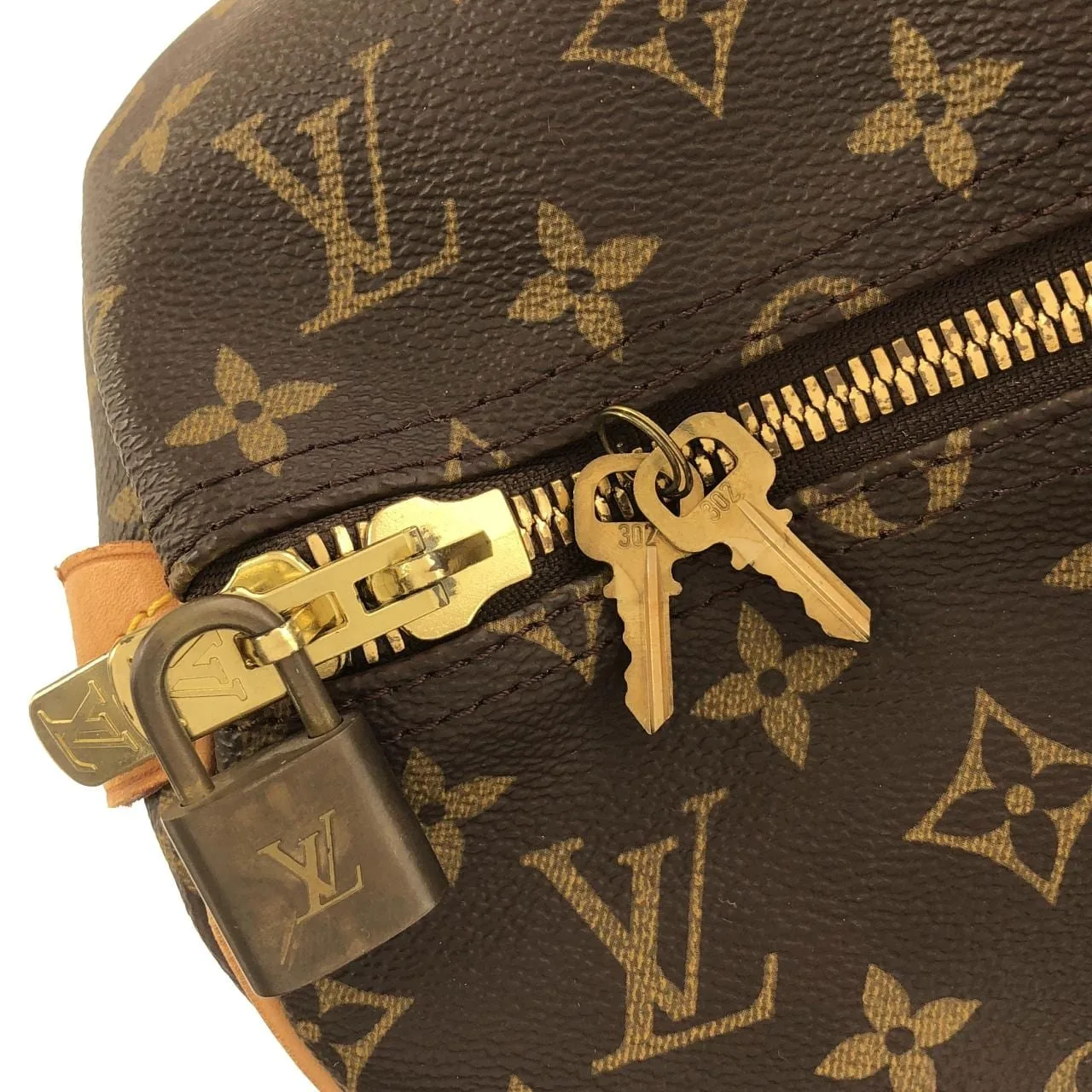 LOUIS VUITTON Keepall M41424 Boston Monogram 黑色 Monogram 中古品A - 縮圖 6