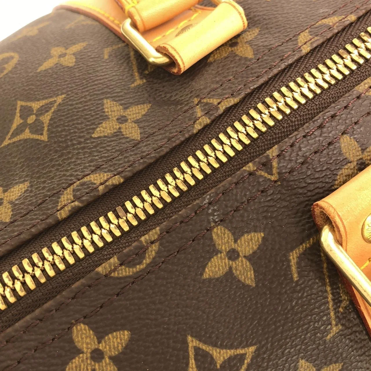 LOUIS VUITTON Keepall M41424 Boston Monogram 黑色 Monogram 中古品A - 縮圖 7