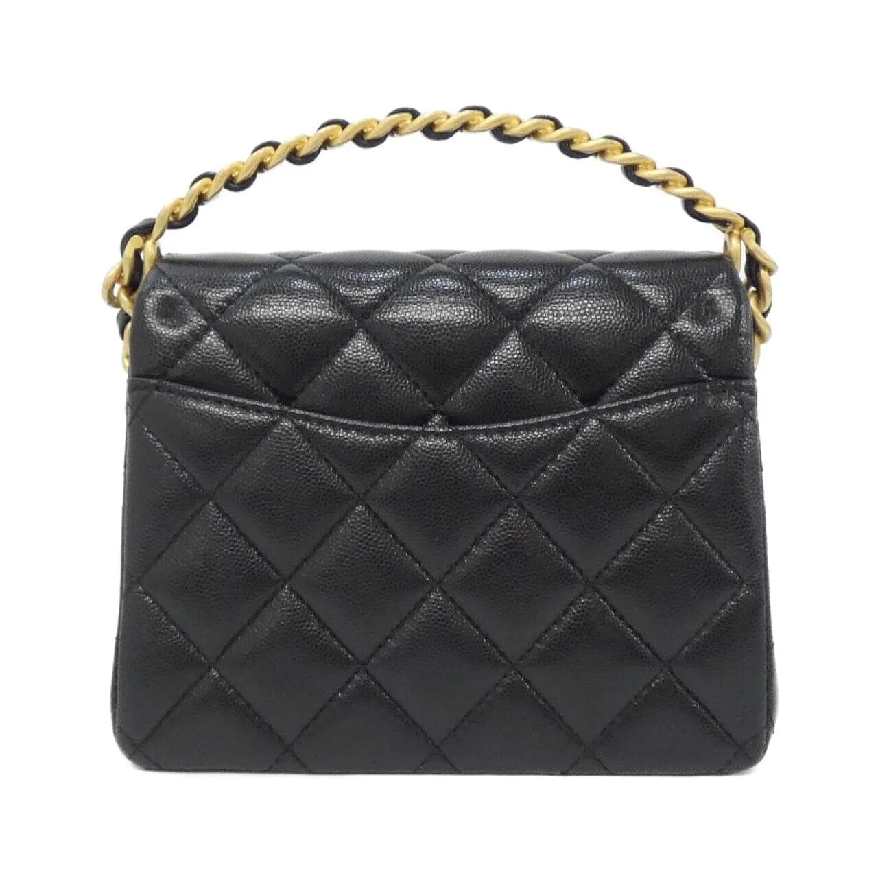 CHANEL AS4472 Handbag Grained Calfskin Black Grained Calfskin Rank A - Thumbnail 2
