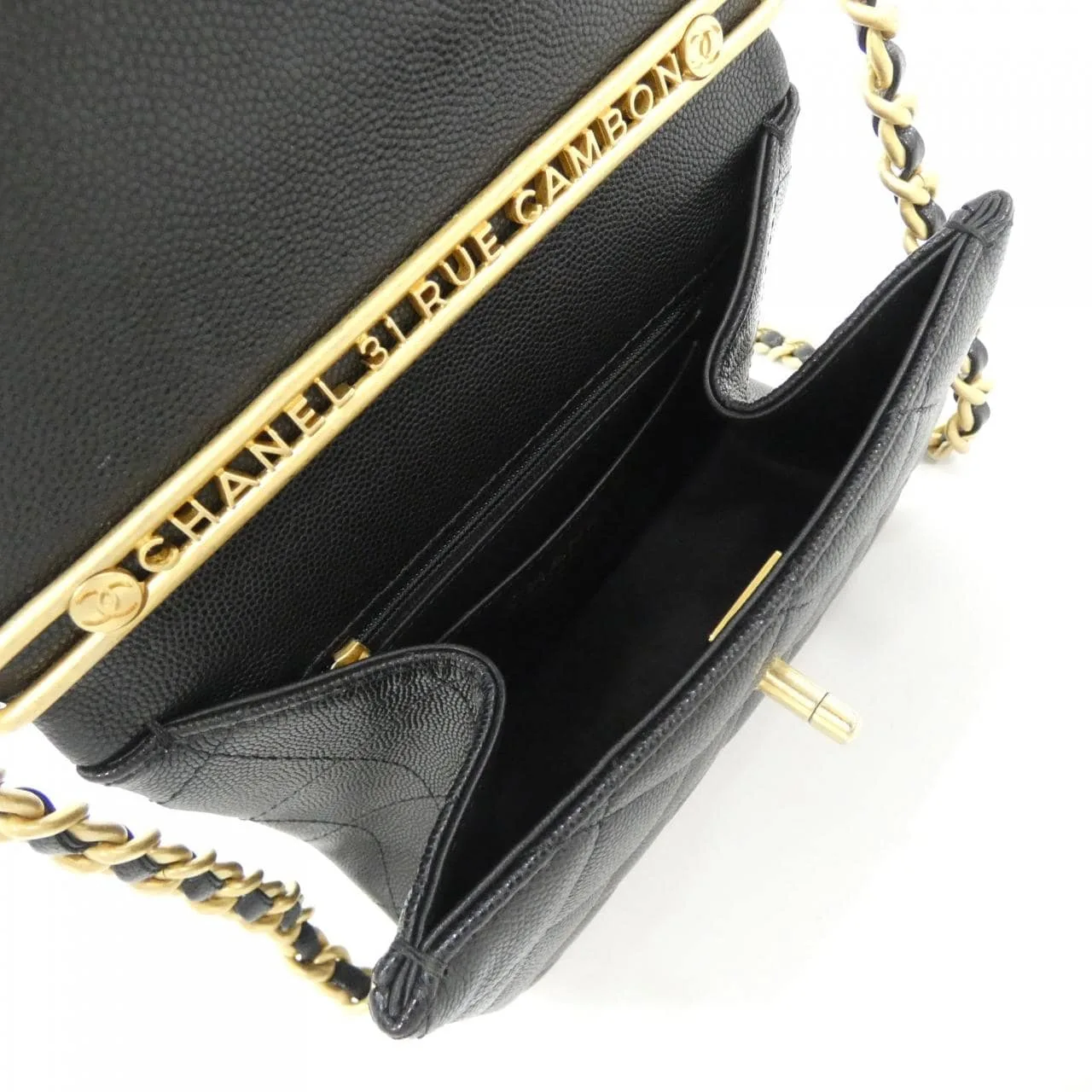 CHANEL AS4472 Handbag Grained Calfskin Black Grained Calfskin Rank A - Thumbnail 6